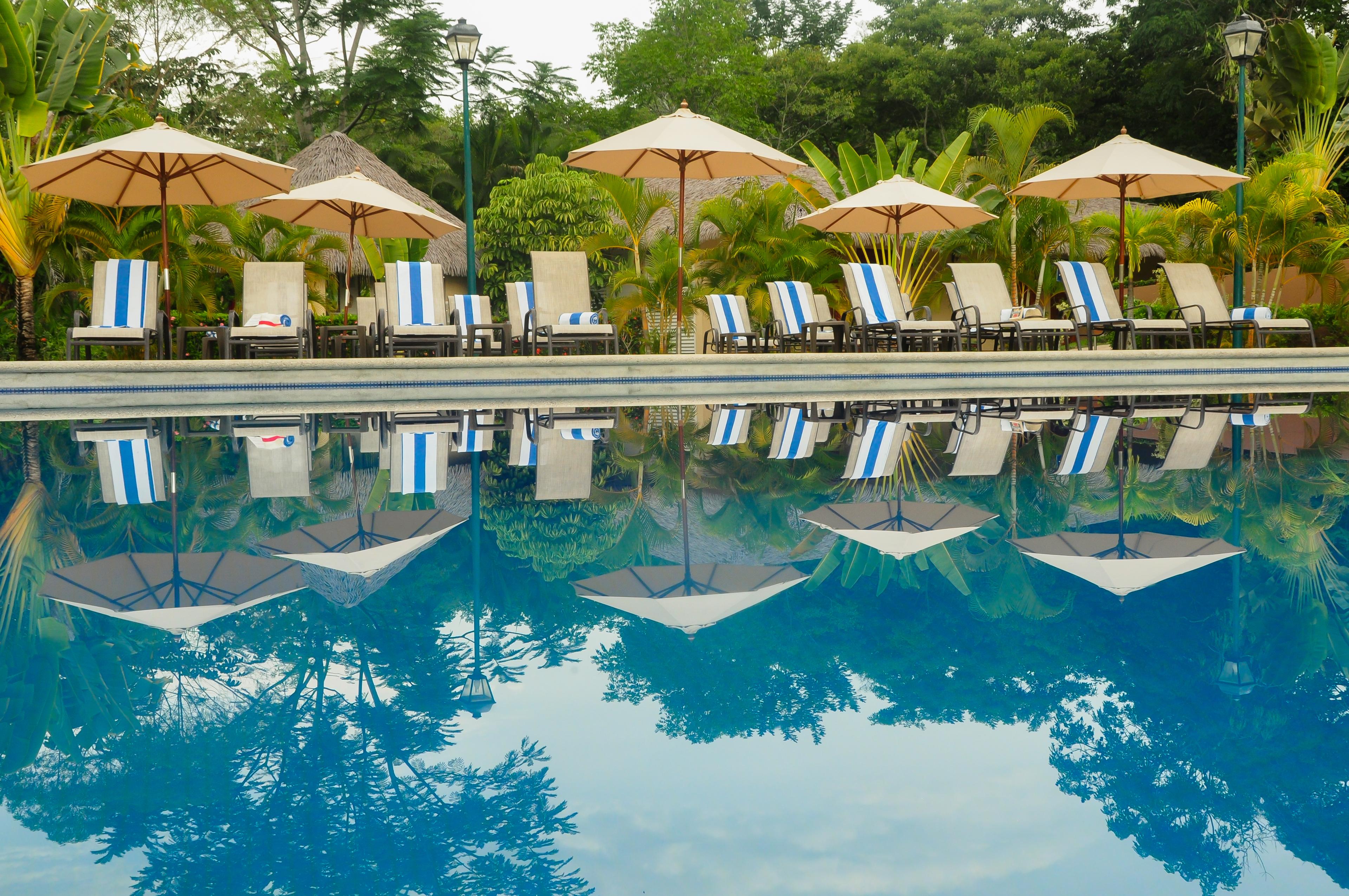 Outdoor swimming pool at Villa Mercede Hotel & Spa
