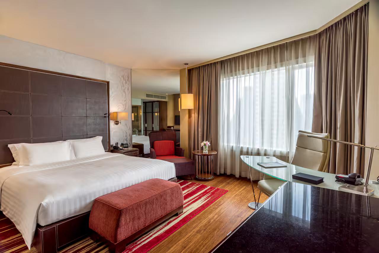 Double bed suite at Hilton Bangkok Grande Asoke