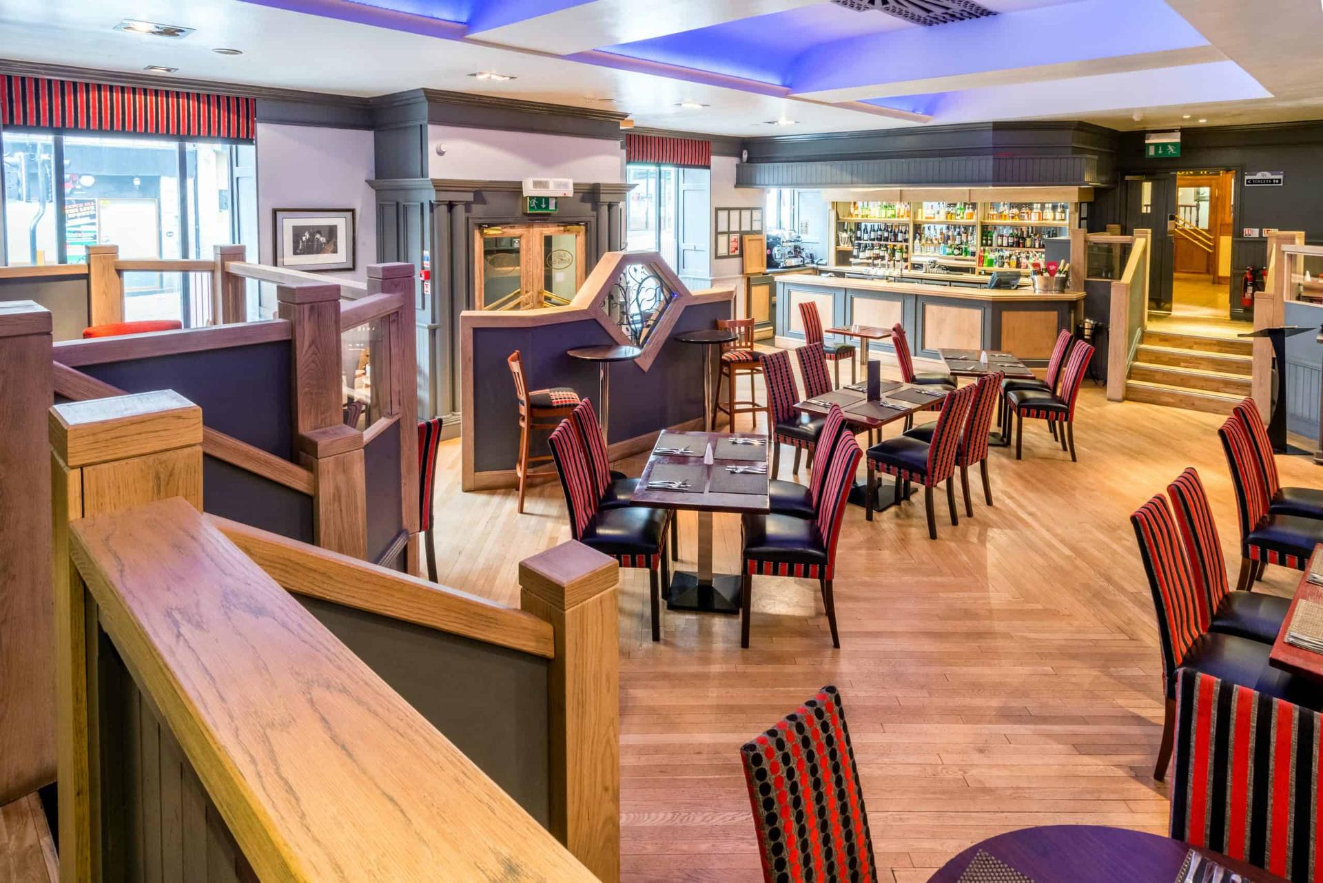 Indoor dining area at The Aberdeen Douglas Hotel