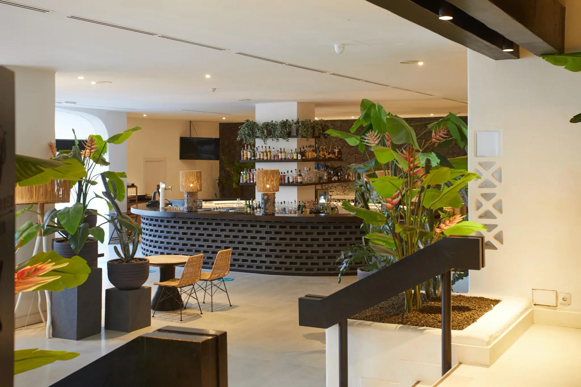 Indoor bar area at Dreams Jardin Tropical Resort & Spa