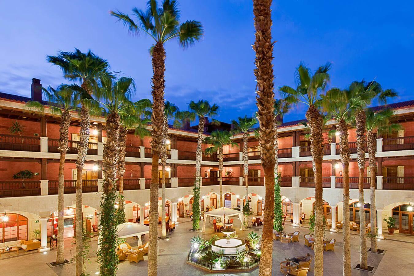 Panoramic view of the Elba Palace Golf & Vital Hotel building