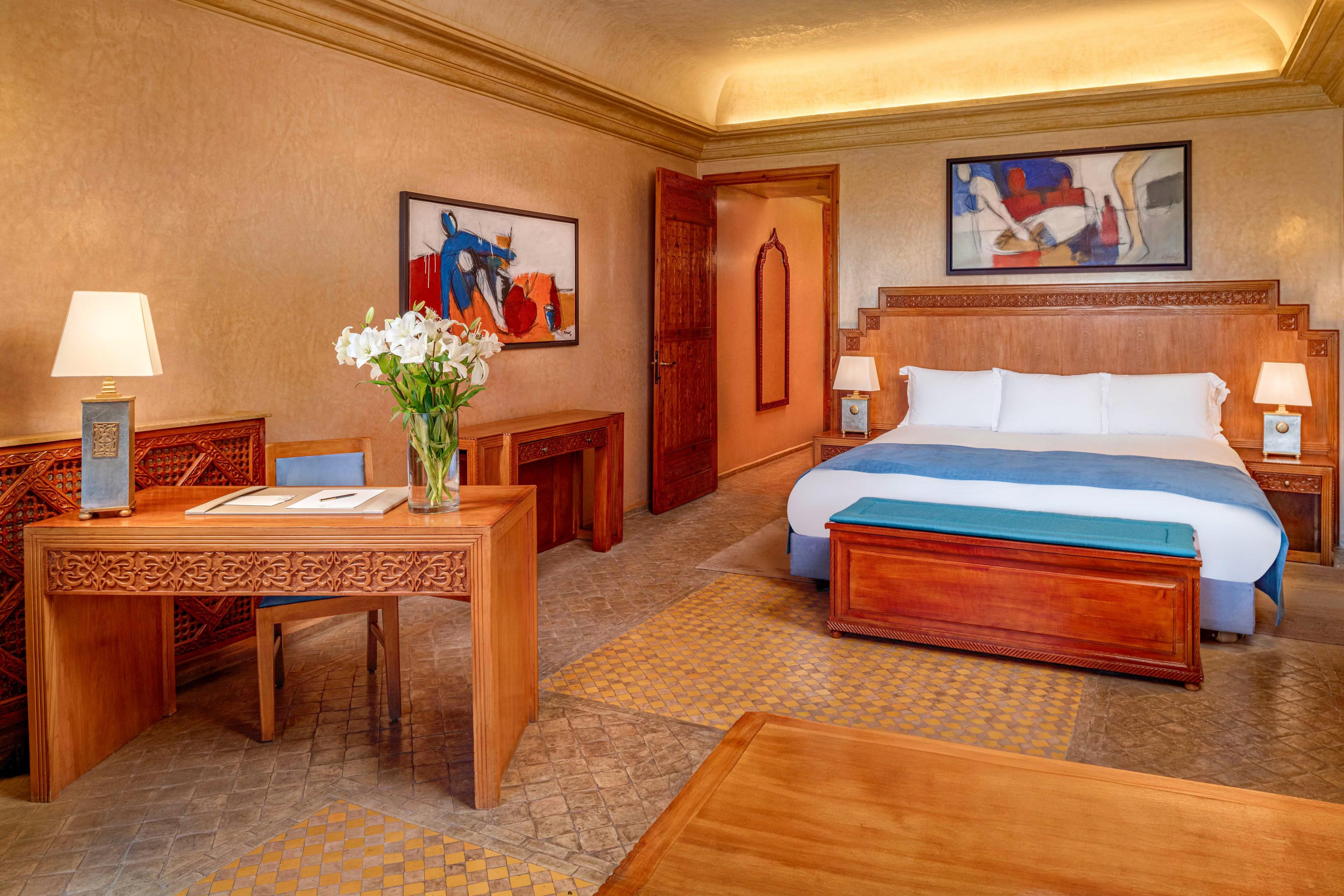 Double bed suite at Es Saadi Marrakech Resort – Palace