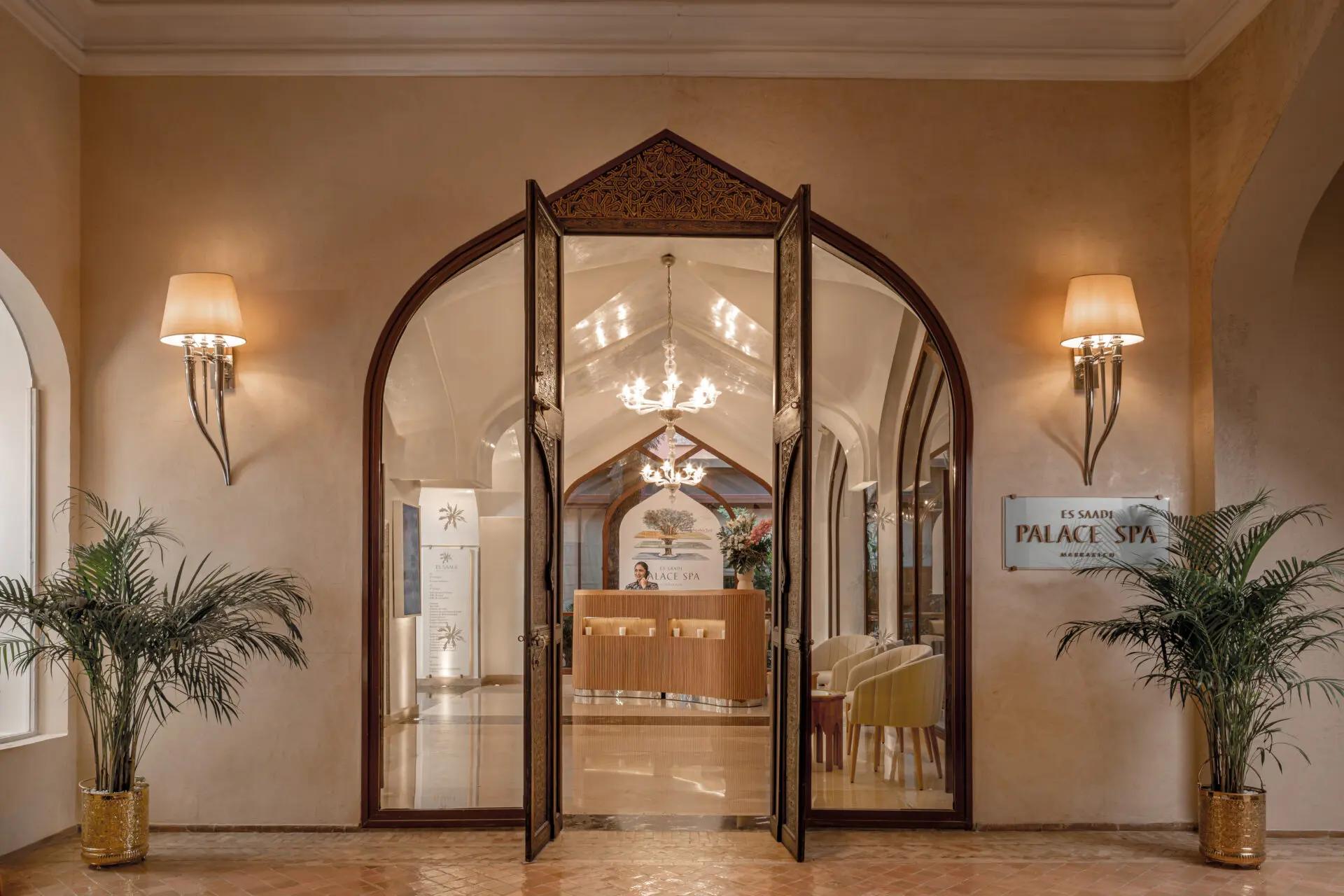 Entrance to the spa at Es Saadi Marrakech Resort – Palace