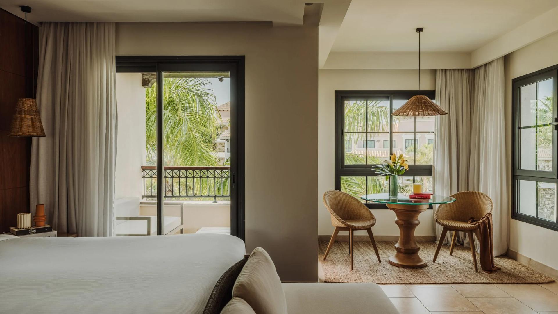 Double bed suite with balcony views at Gran Meliá Palacio de Isora