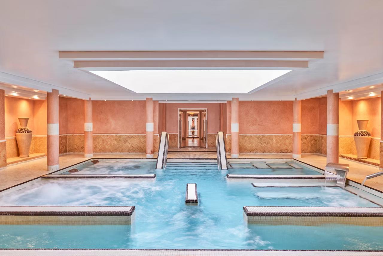 Indoor pool at Hotel & Ryads Barrière Le Naoura
