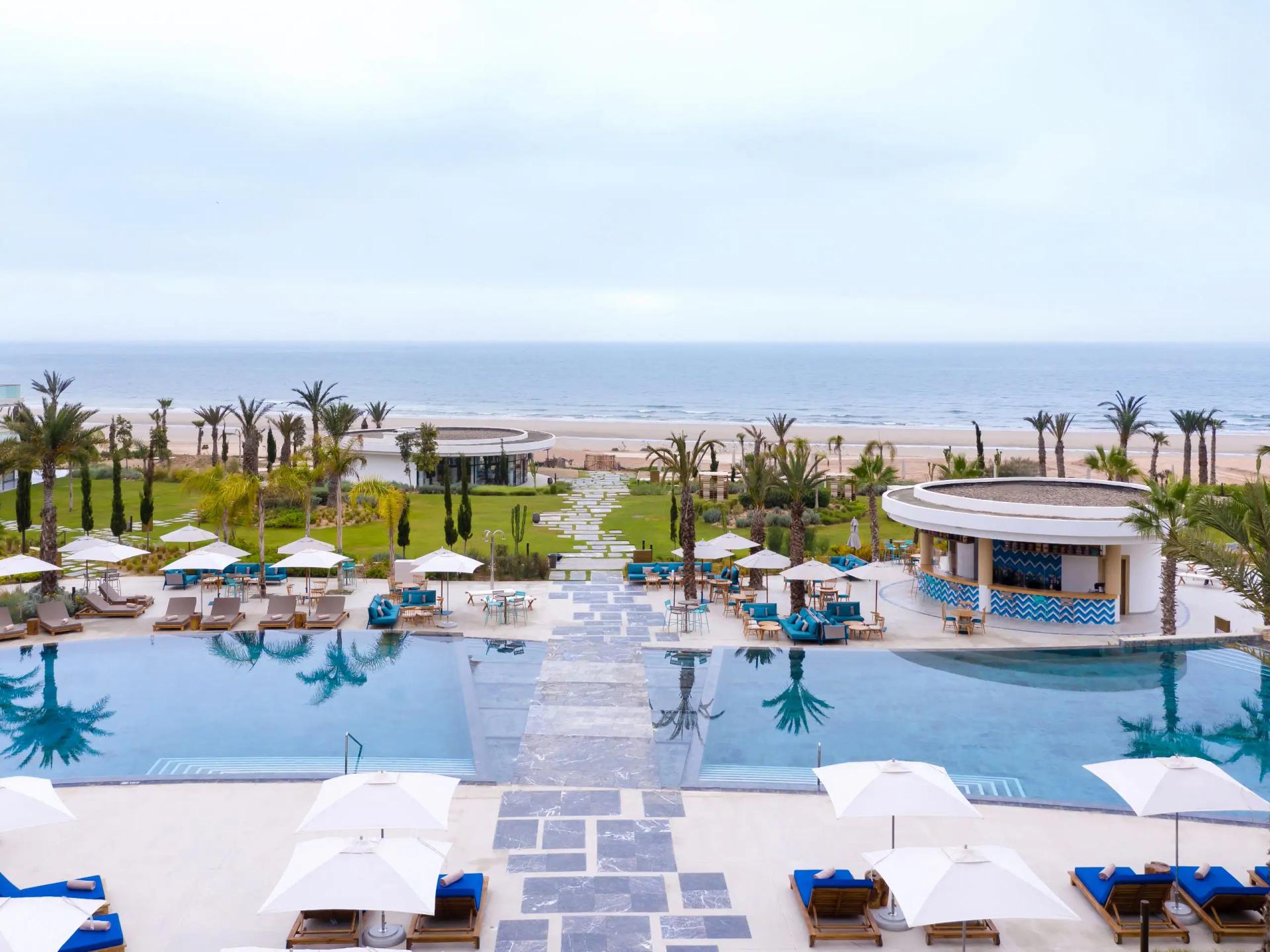 Outdoor swimming pool at Hyatt Regency Taghazout Bay