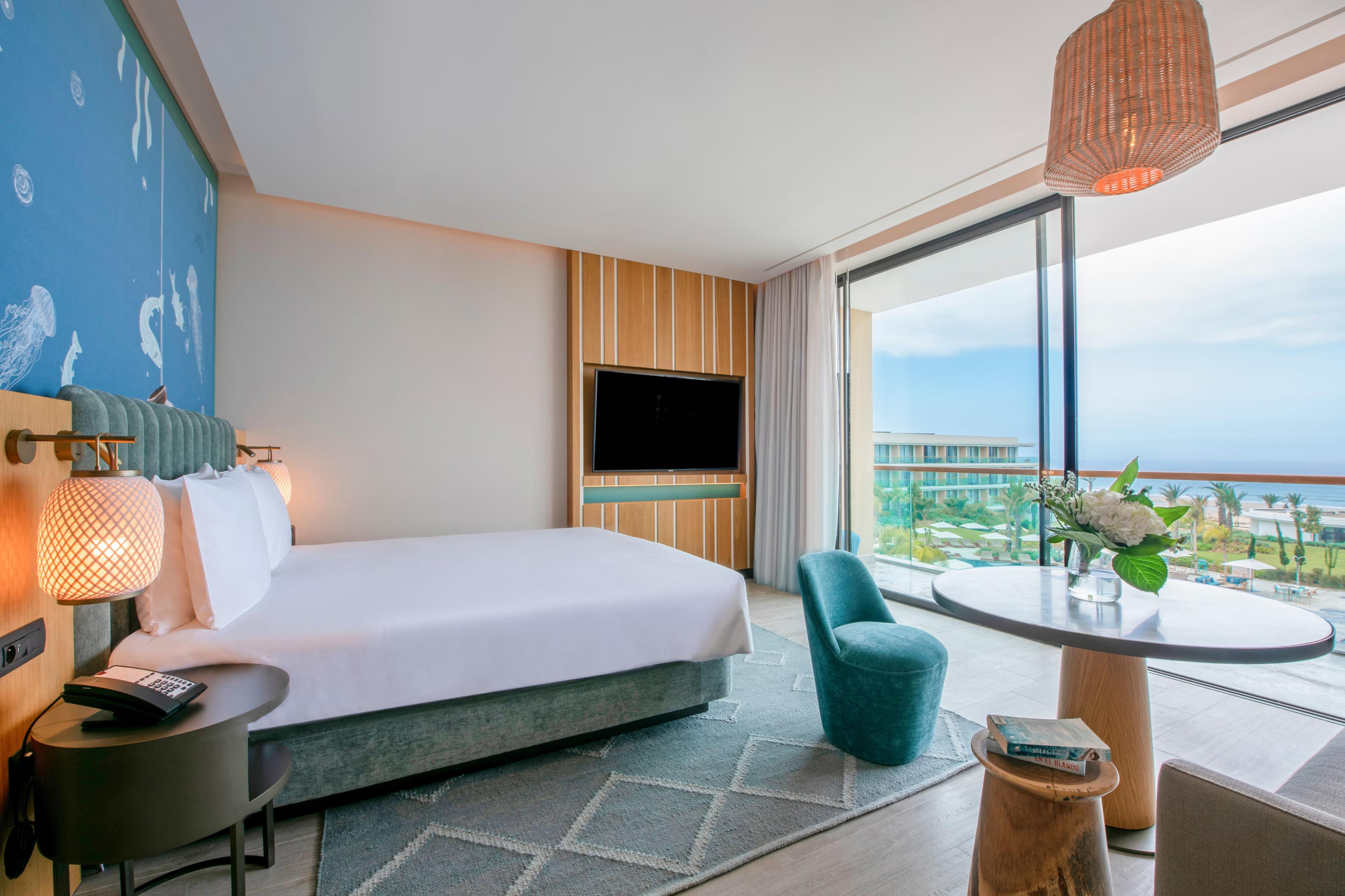 Spacious double bed suite at Hyatt Regency Taghazout Bay