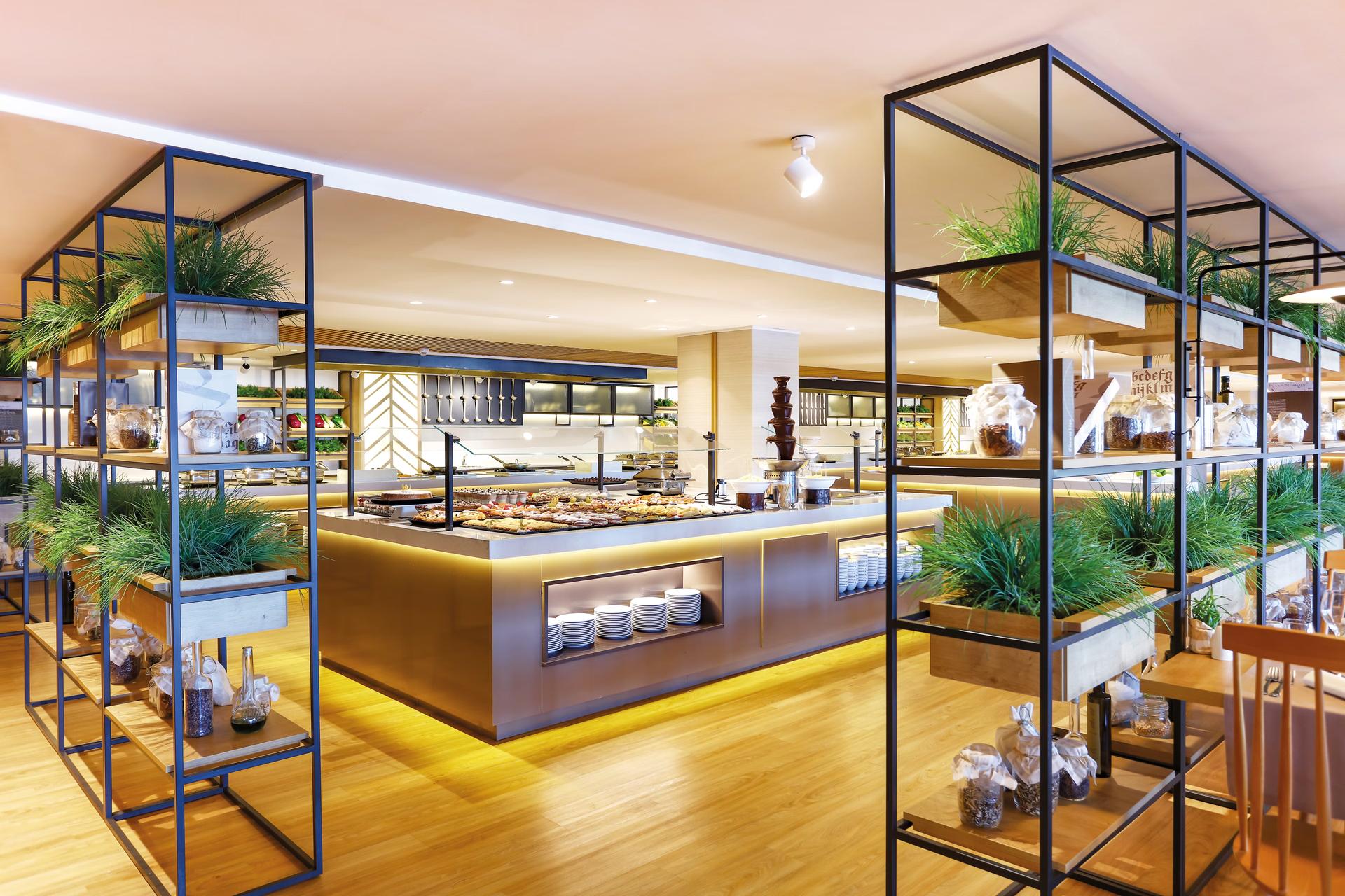 Food bar as part of the restaurant at Iberostar Jardín del Sol Suites