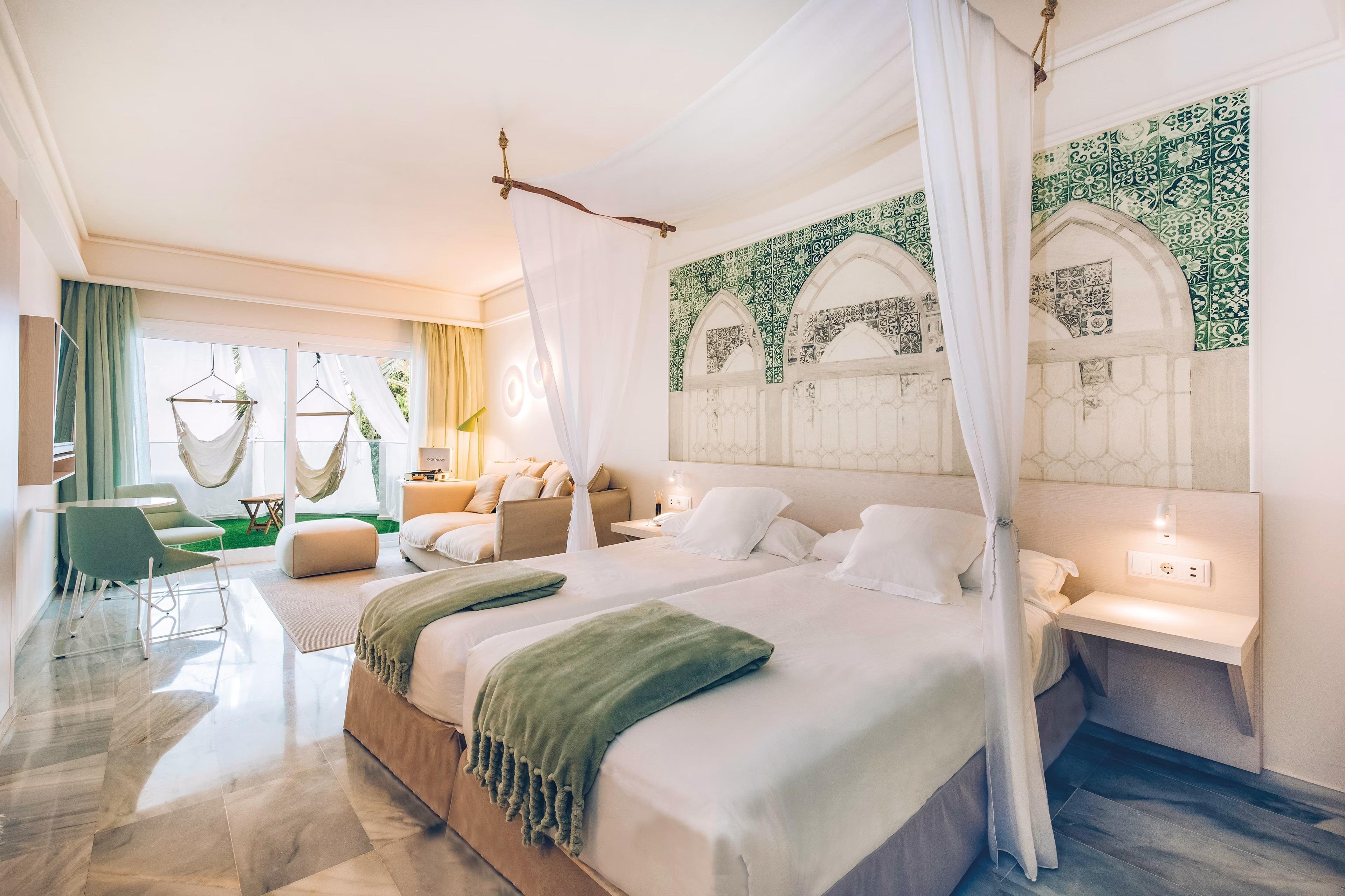 Double bed suite at Iberostar Marbella Coral Beach