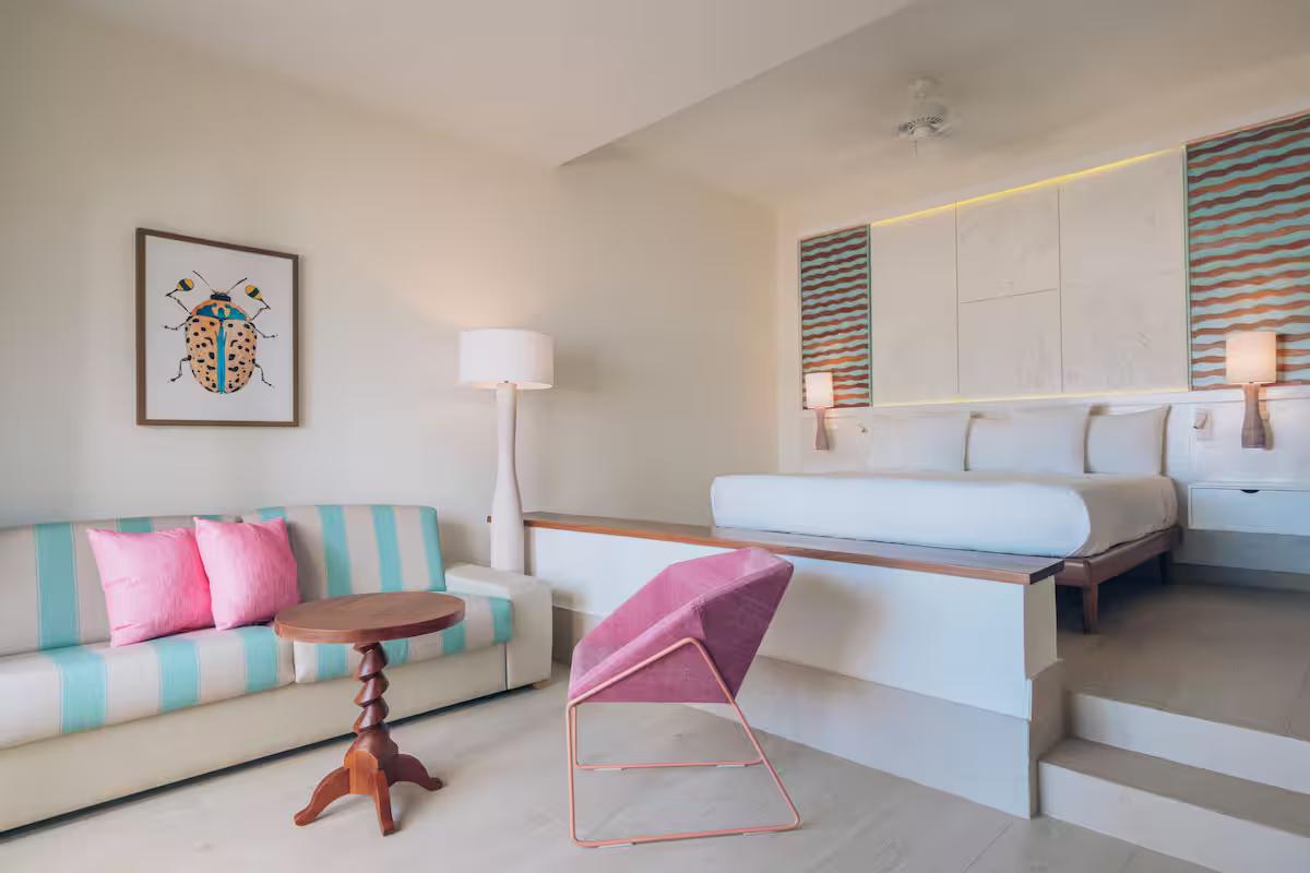 Spacious double bed suite at Iberostar Selection Bávaro Suites