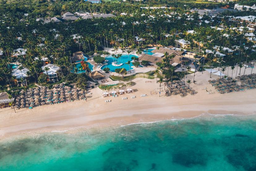 Aerial view of the beachfront Iberostar Selection Bávaro Suites