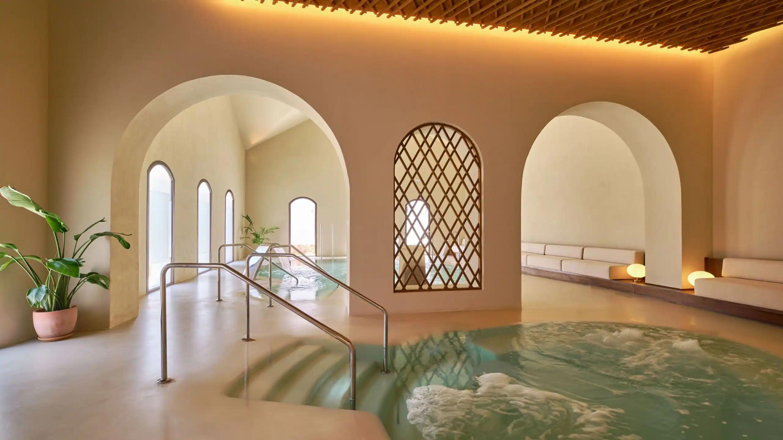 Indoor spa facilities at La Zambra Resort