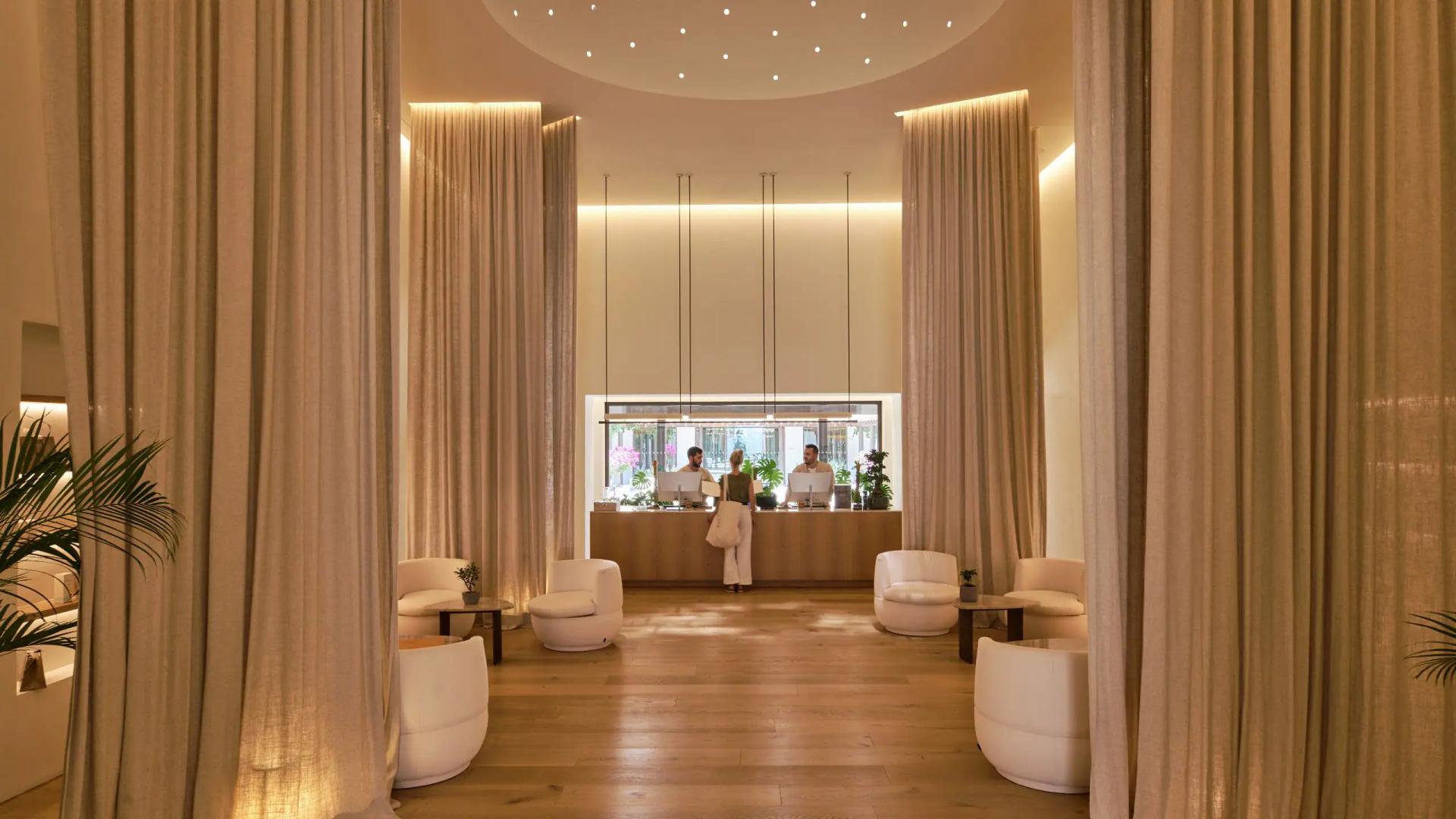 Front desk to the reception at La Zambra Resort