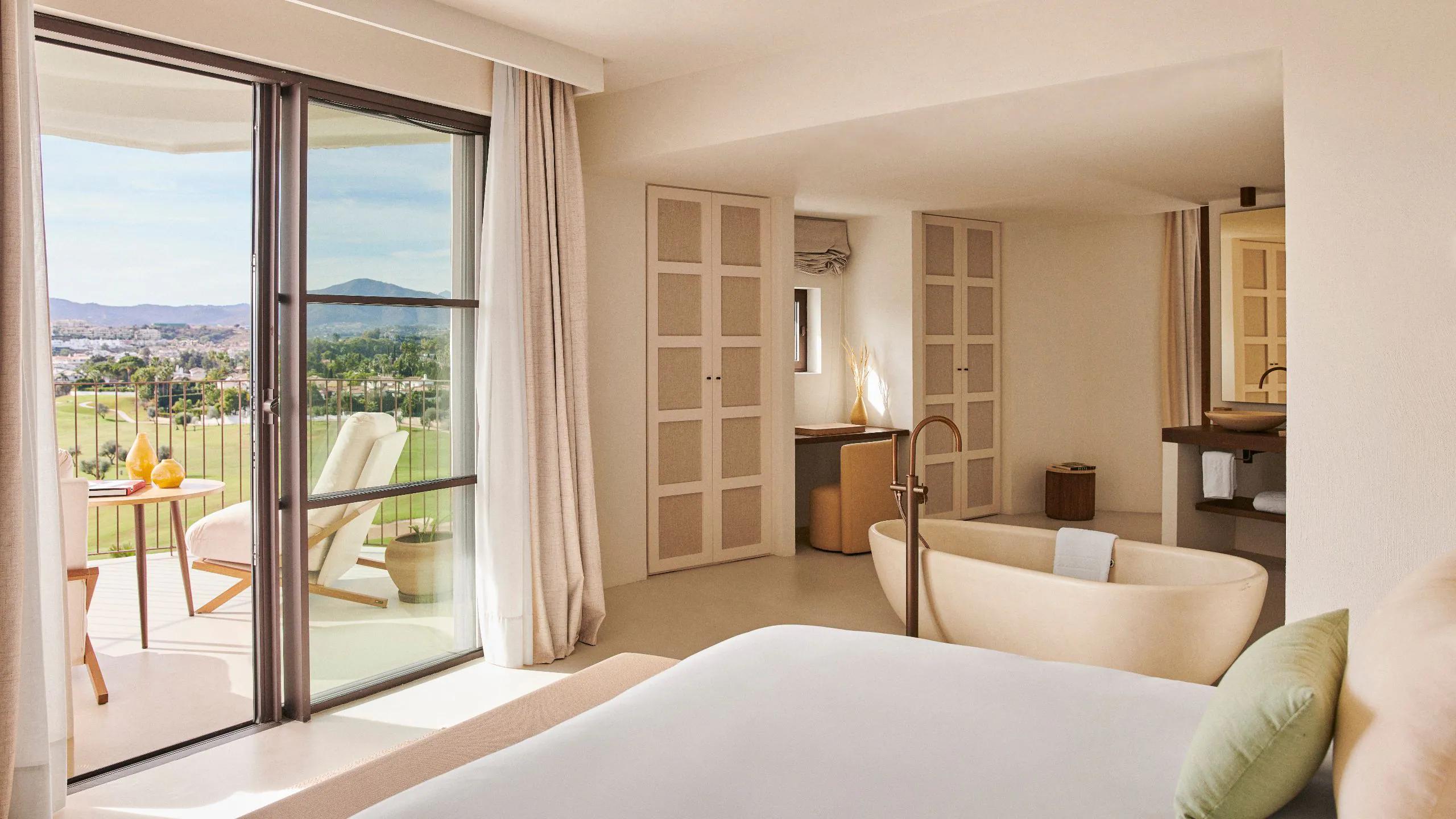 Double bed suite at La Zambra Resort