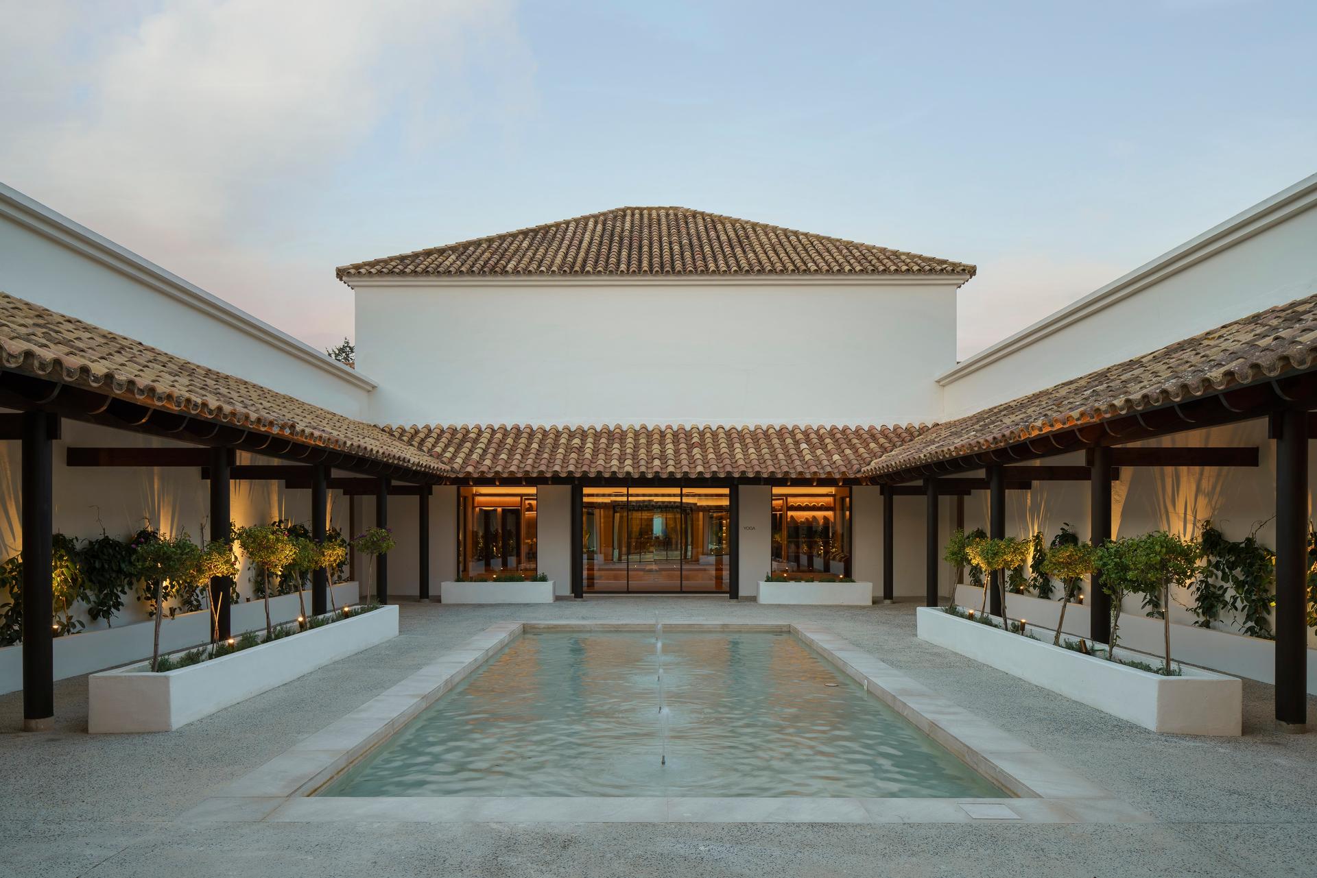 Panoramic view of the outdoor pool at La Zambra Resort