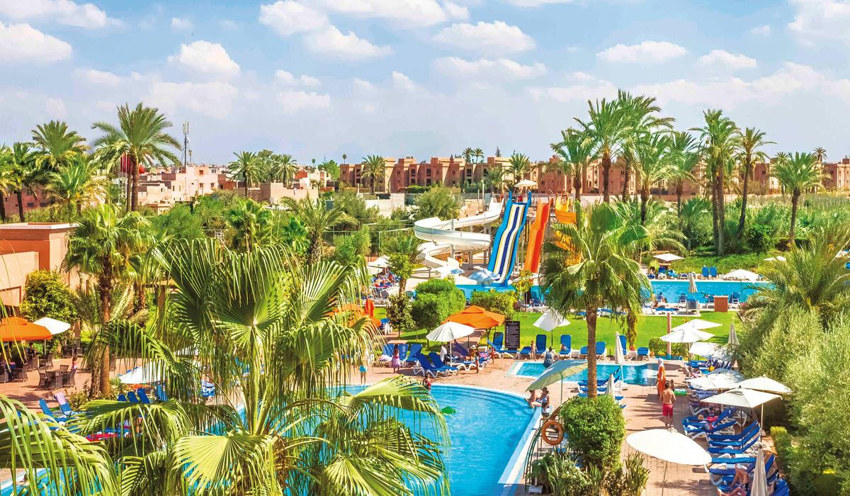 Panoramic view of the Labranda Rose and Aqua Parc Hotel facilities