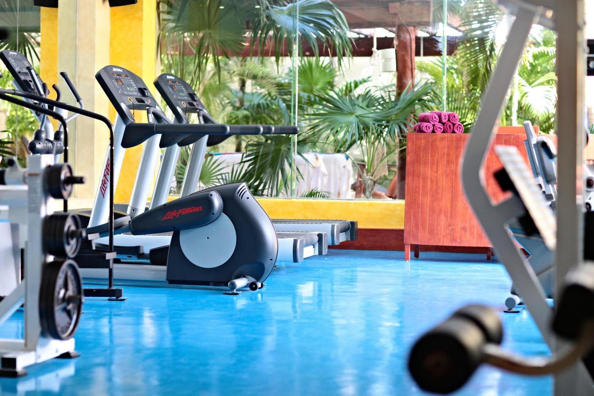 Gym facilities at Luxury Bahia Principe Akumal