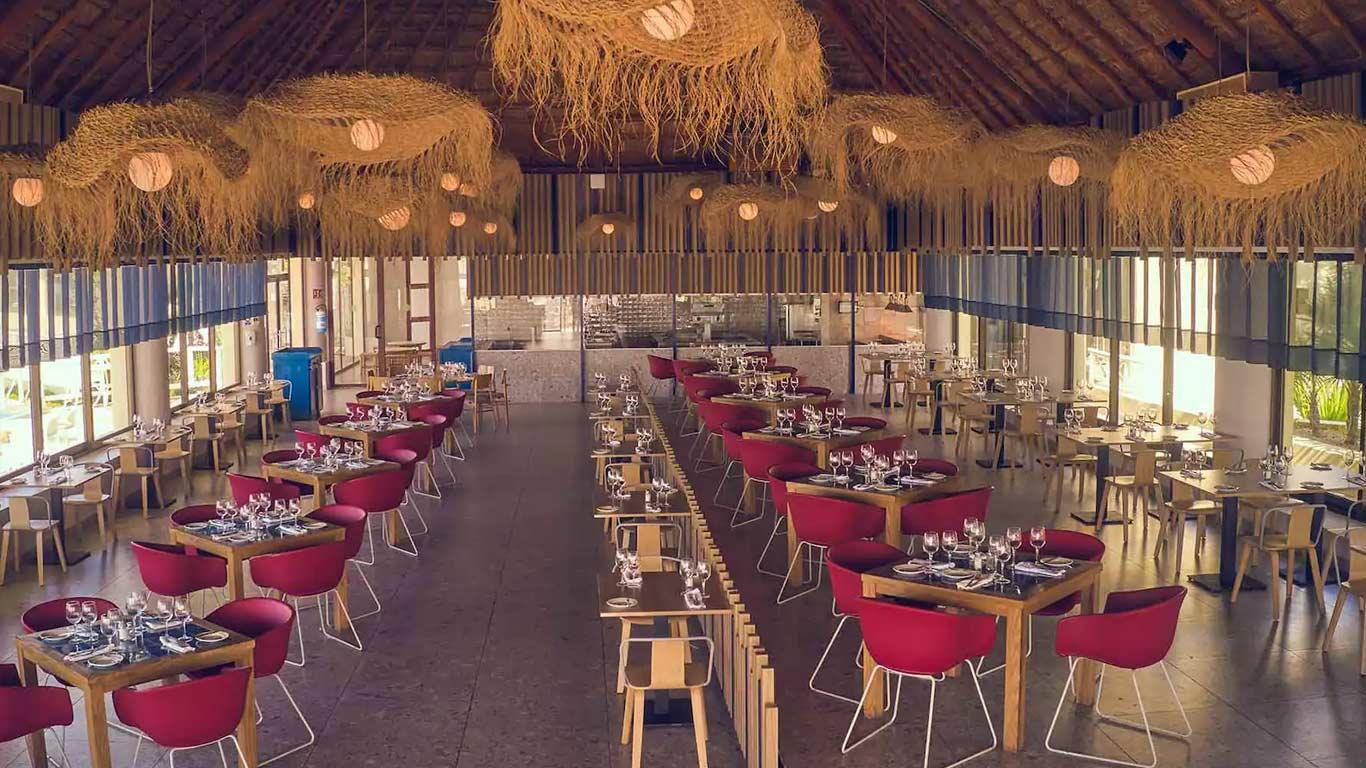 Indoor dining room at Luxury Bahia Principe Akumal