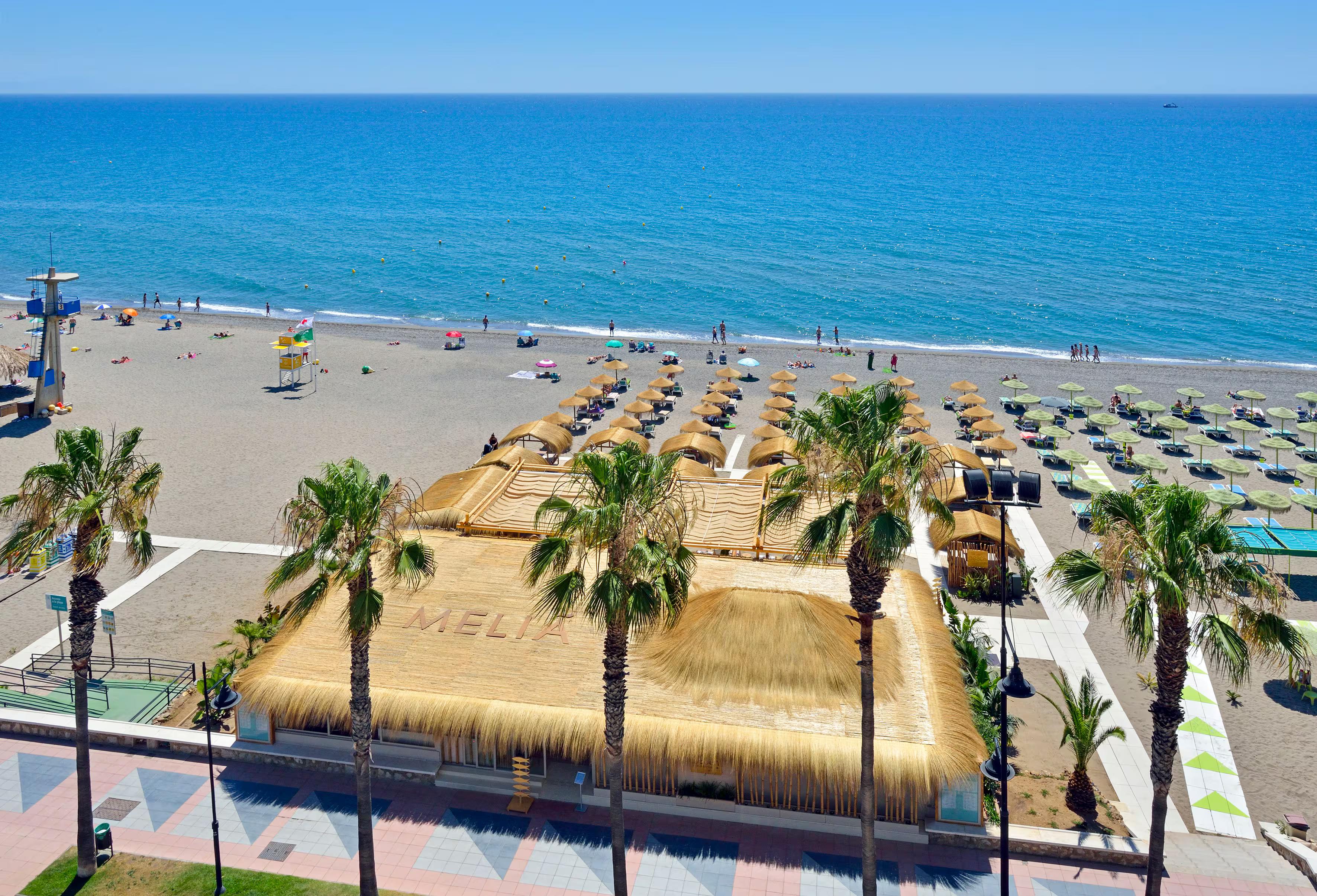 Overhead view of the beach at Meliá Hotels & Resorts