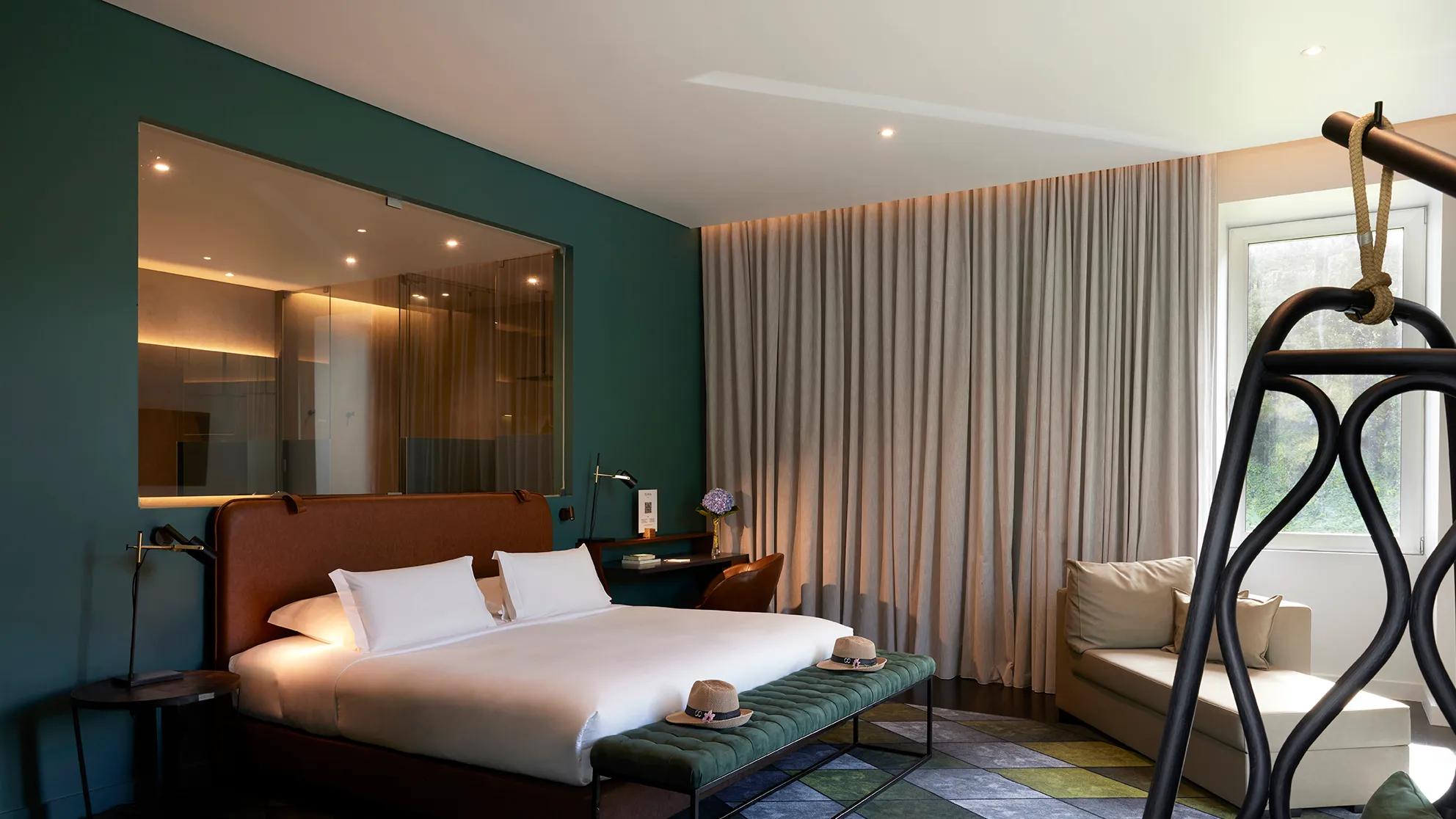 Double bed suite at Octant Hotels Furnas