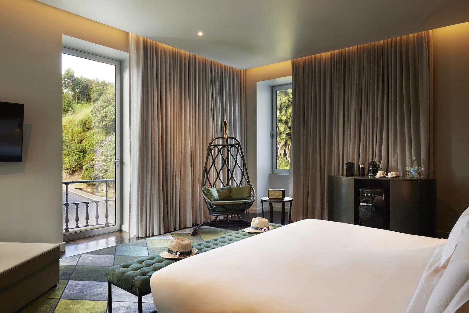 Double bed suite at Octant Hotels Furnas