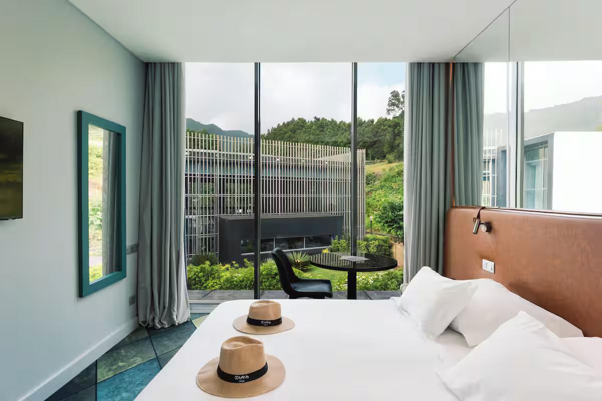 Double bed suite at Octant Hotels Furnas