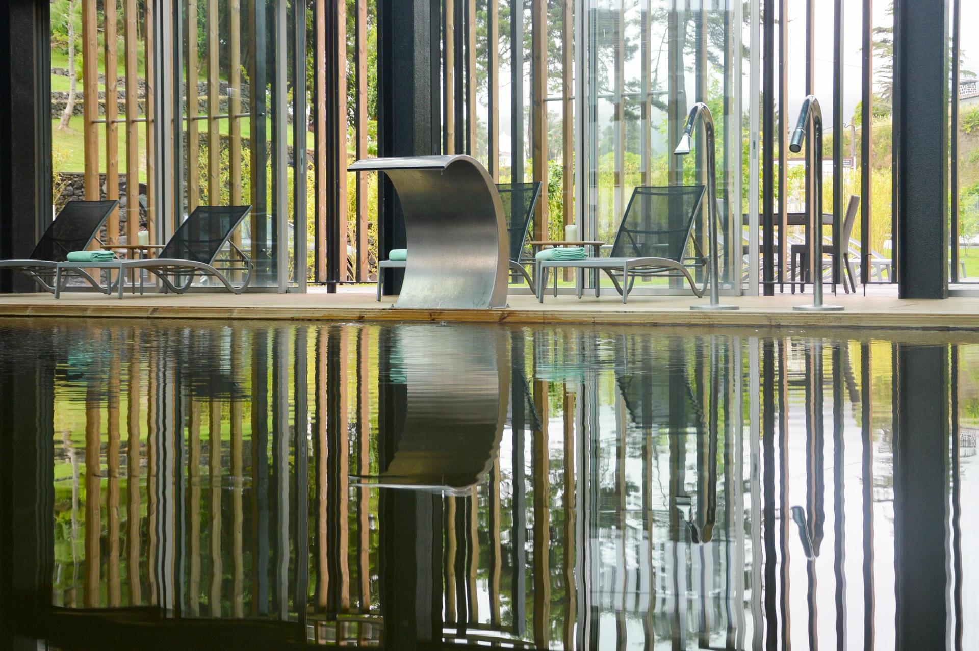 Indoor swimming pool at Octant Hotels Furnas