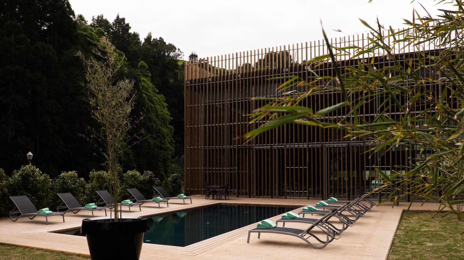 Outdoor swimming pool at Octant Hotels Furnas