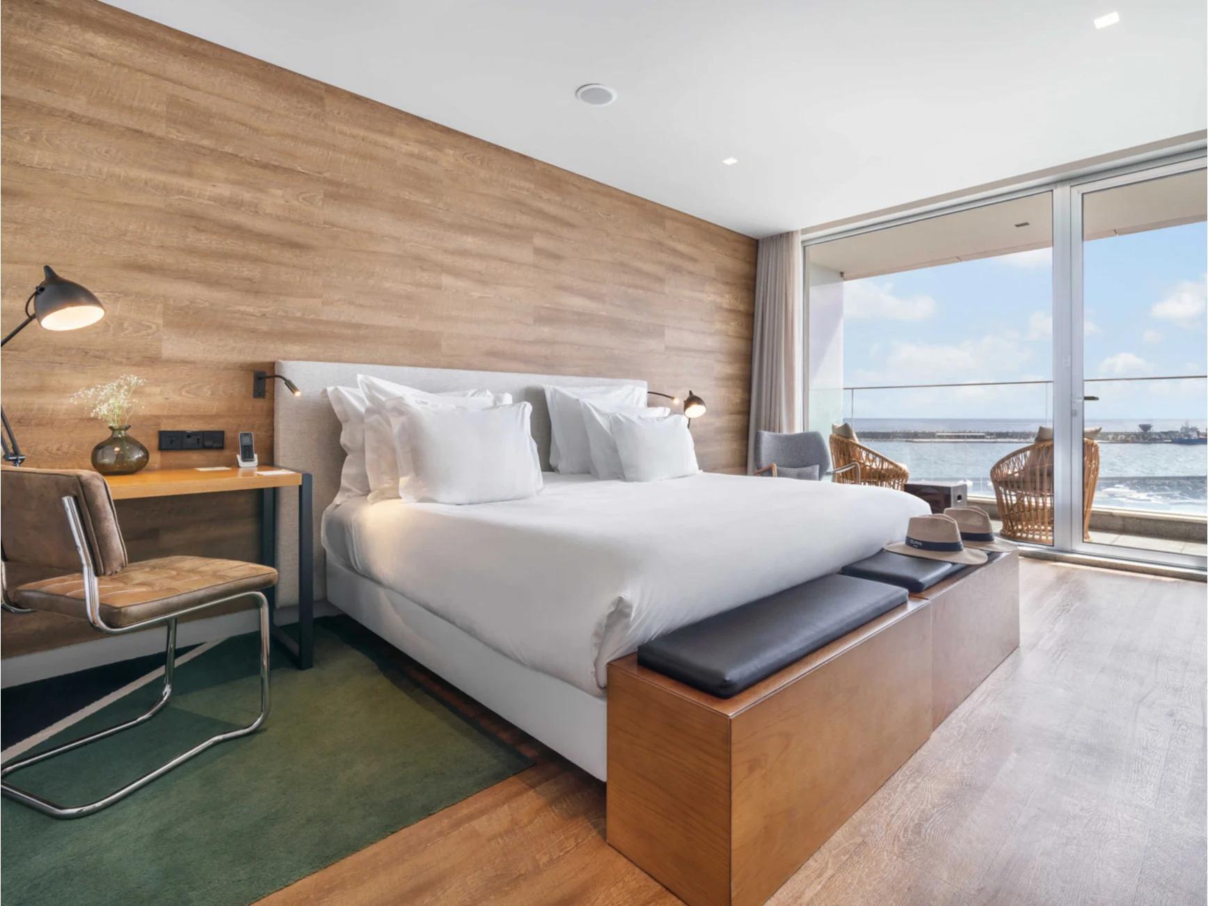 Double bed suite at Octant Hotels Ponta Delgada