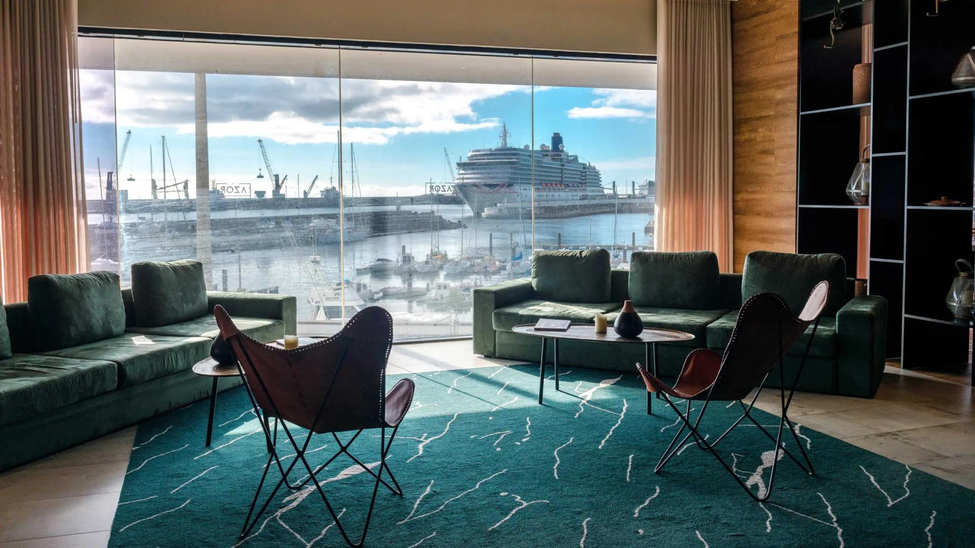 Living room as part of a double bed suite at Octant Hotels Ponta Delgada