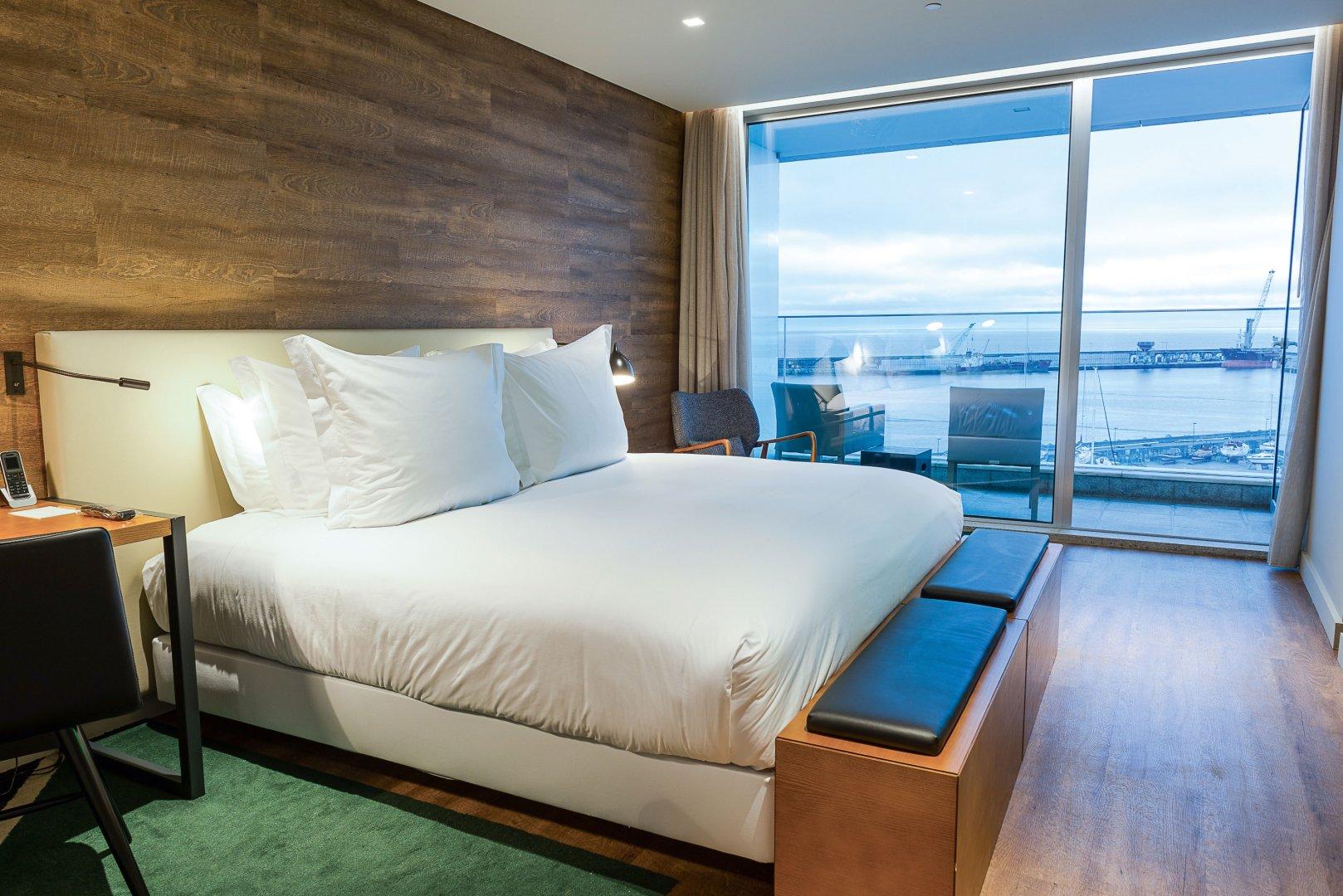 Double bed suite at Octant Hotels Ponta Delgada