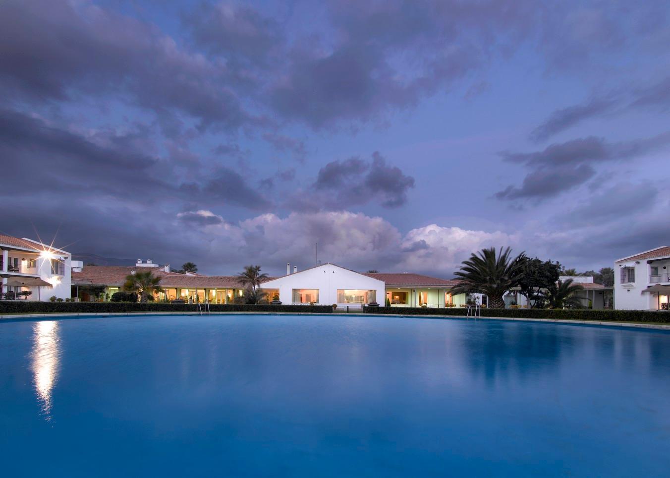 Panoramic view of the Parador de Malaga Golf building