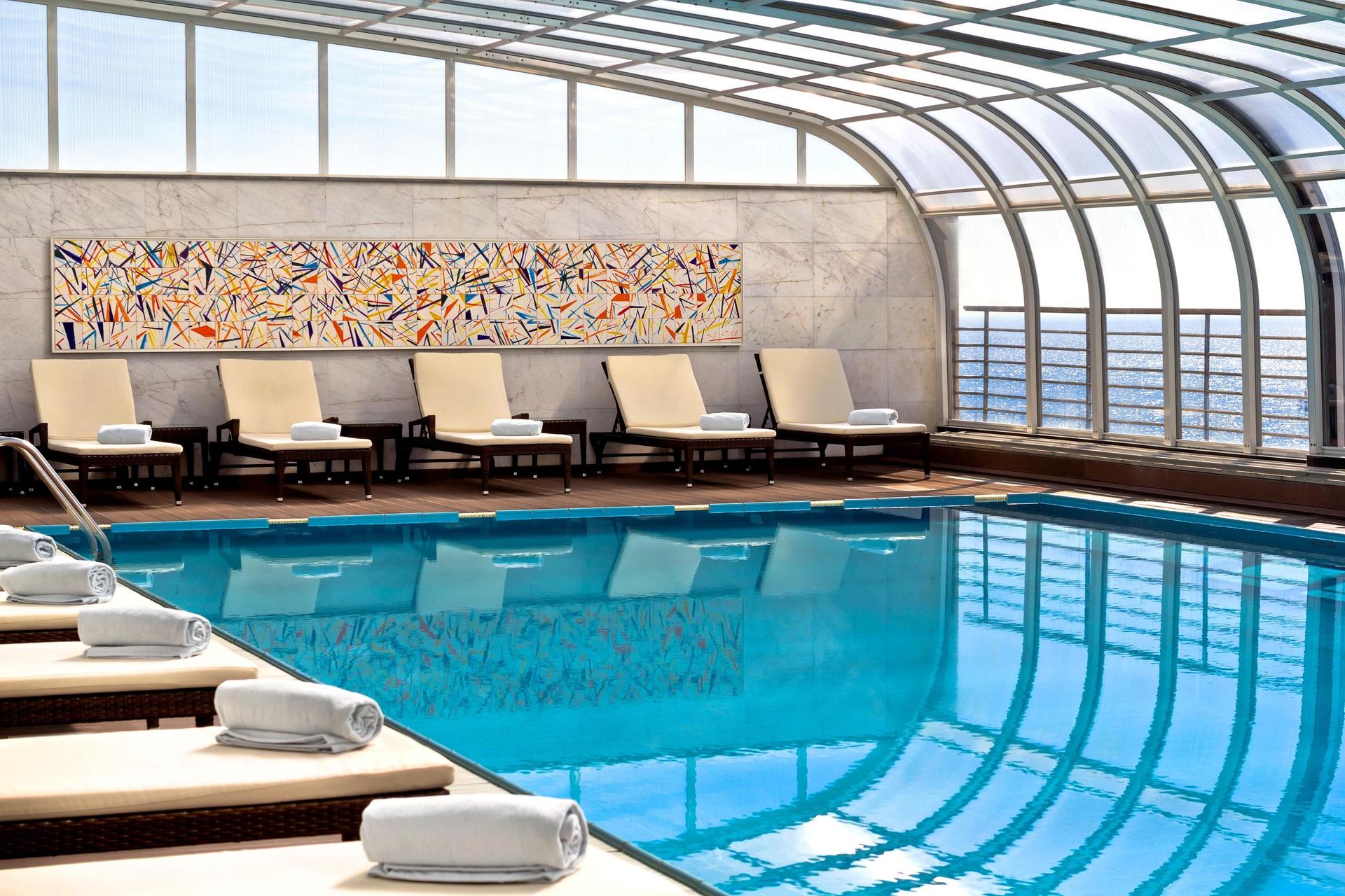 Indoor swimming pool at SANA Sesimbra Hotel