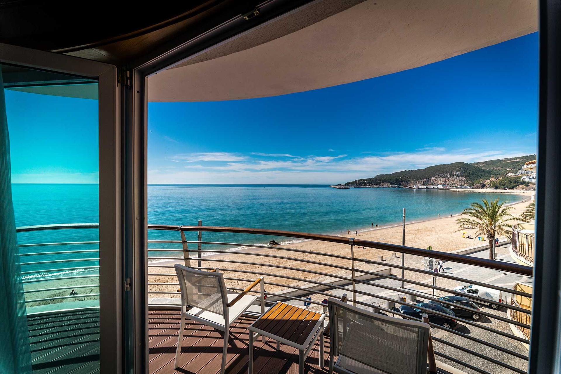 Balcony views from a suite at SANA Sesimbra Hotel