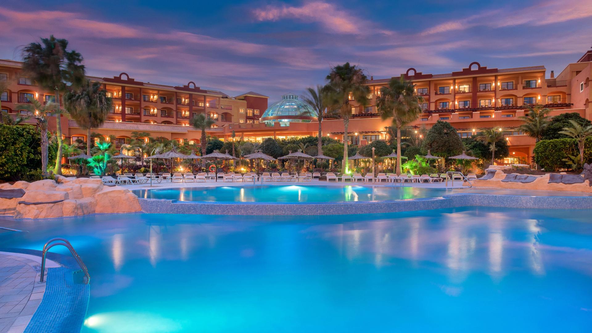 Panoramic view of the outdoor pool at Sheraton Fuerteventura Beach, Golf & Spa Resort