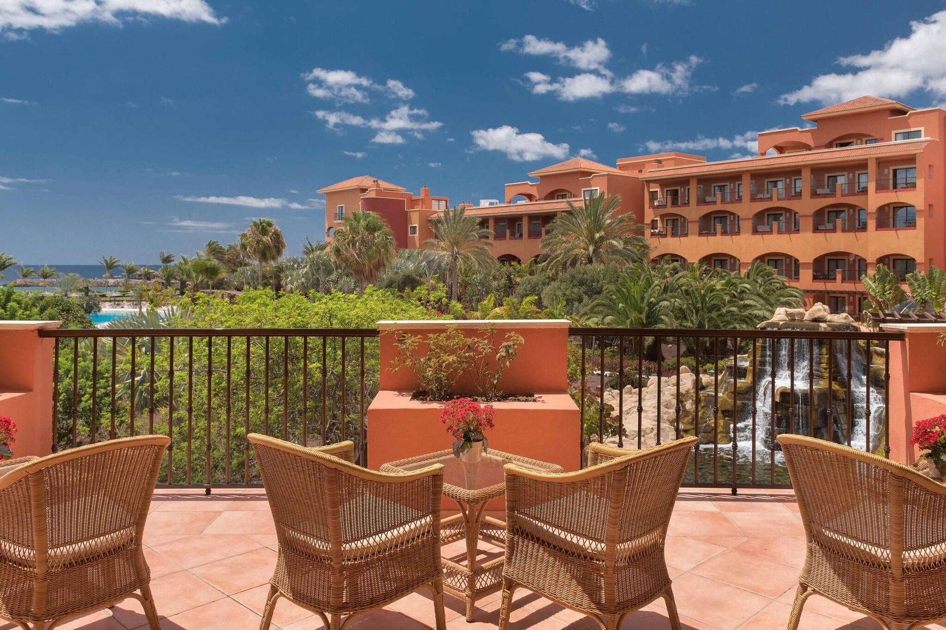 Balcony lounging area at Sheraton Fuerteventura Beach, Golf & Spa Resort
