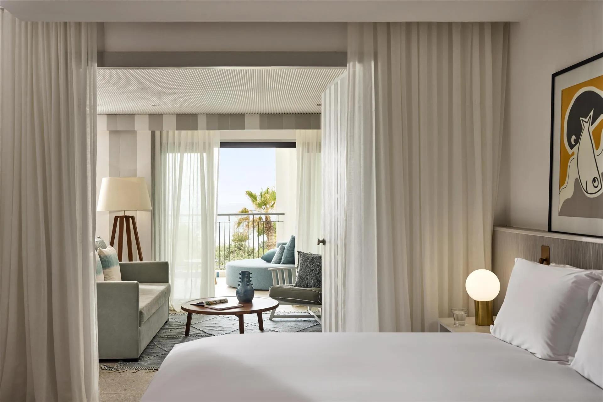 Double bed suite at Sofitel Agadir Thalassa Sea & Spa