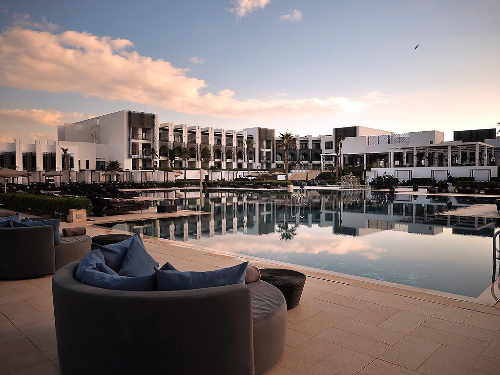 Panoramic view of Sofitel Agadir Thalassa Sea & Spa overlooking the outdoor pool