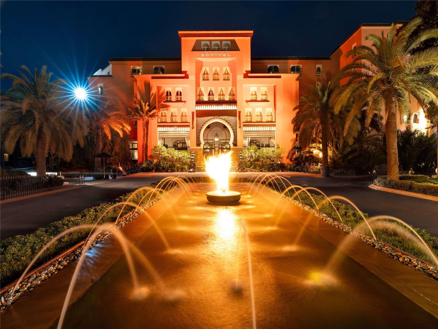 Panoramic view of the Sofitel Marrakech Palais Imperial & Spa