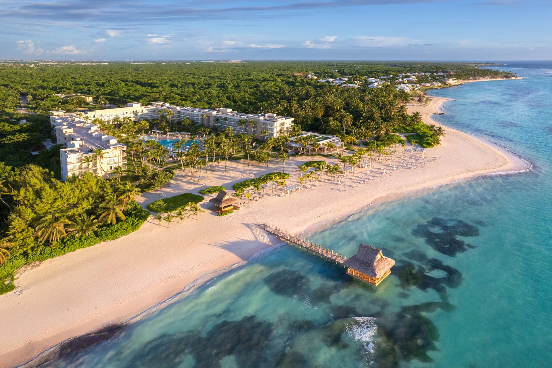 Aerial view of The Westin Puntacana Resort & Club overlooking the coast
