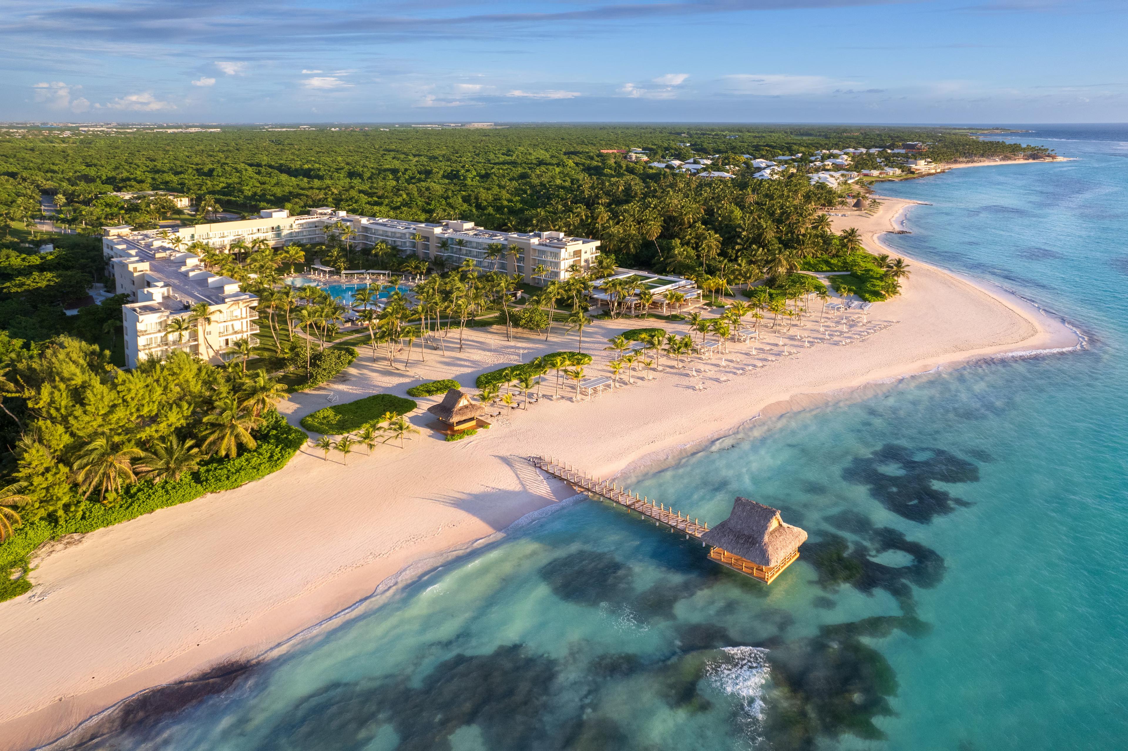 Aerial view of The Westin Puntacana Resort & Club overlooking the coast