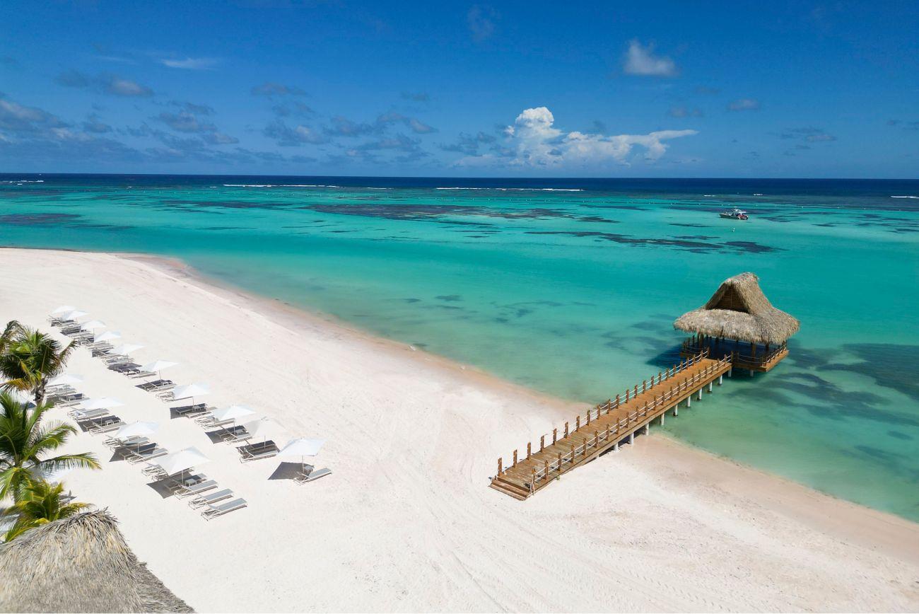 Overhead view of the beach at The Westin Puntacana Resort & Club