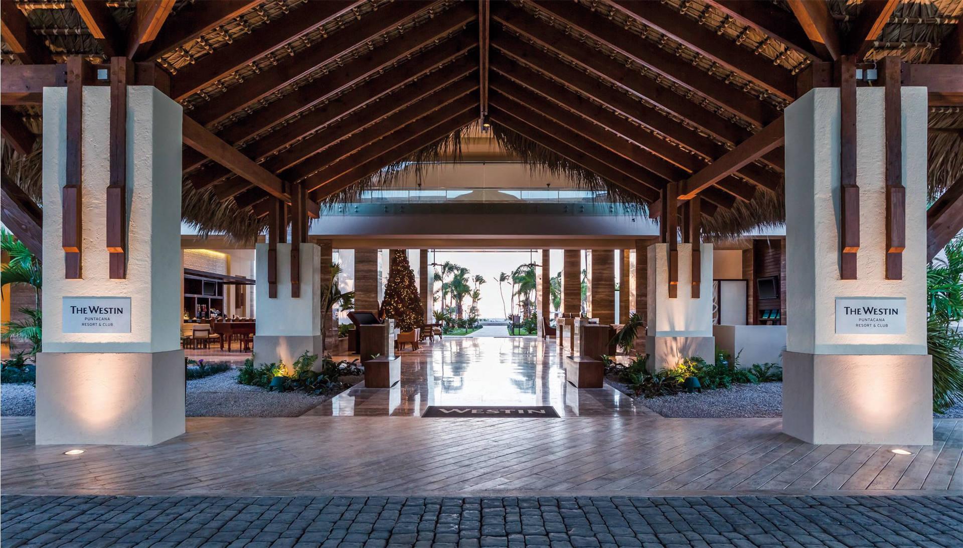 Front entrance to The Westin Puntacana Resort & Club