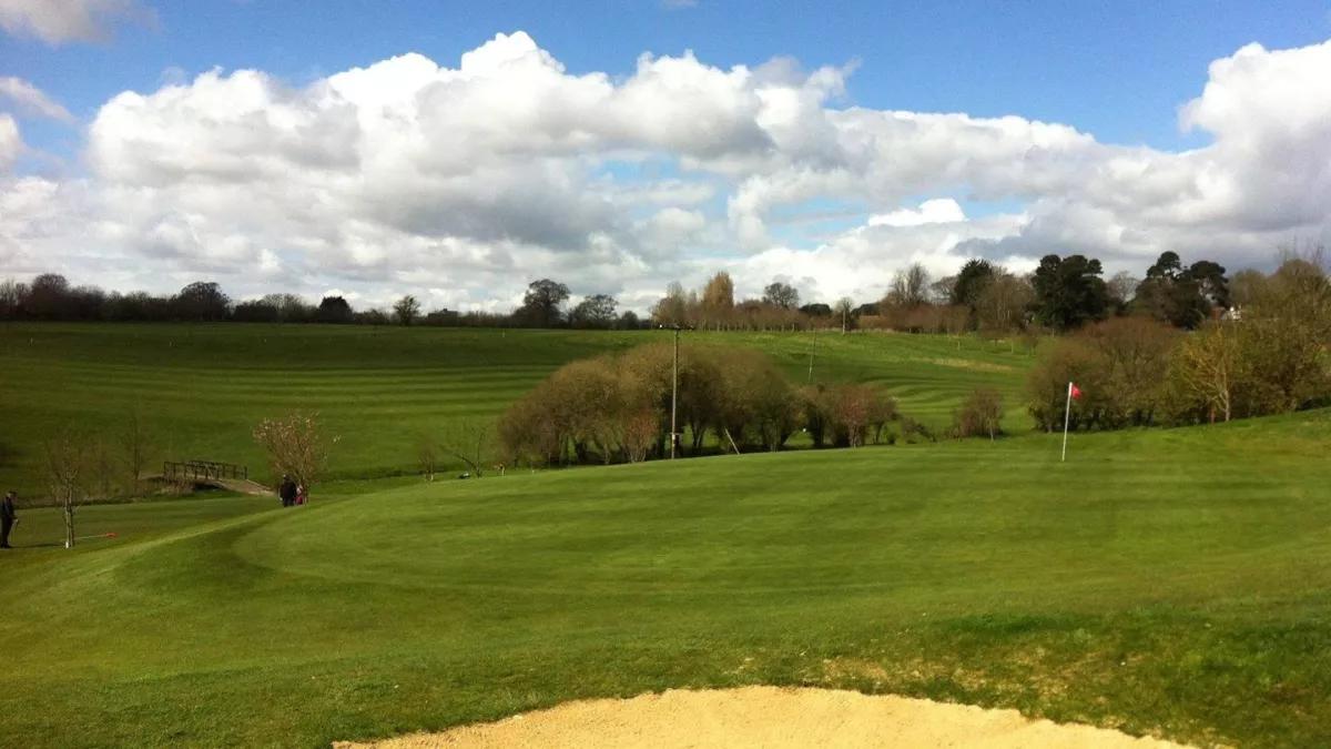 A smooth manicured green at Avisford Park Hotel