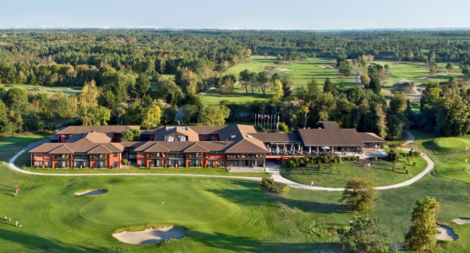 Overhead view of the clubhouse at Cabot Bordeaux MGallery Collection