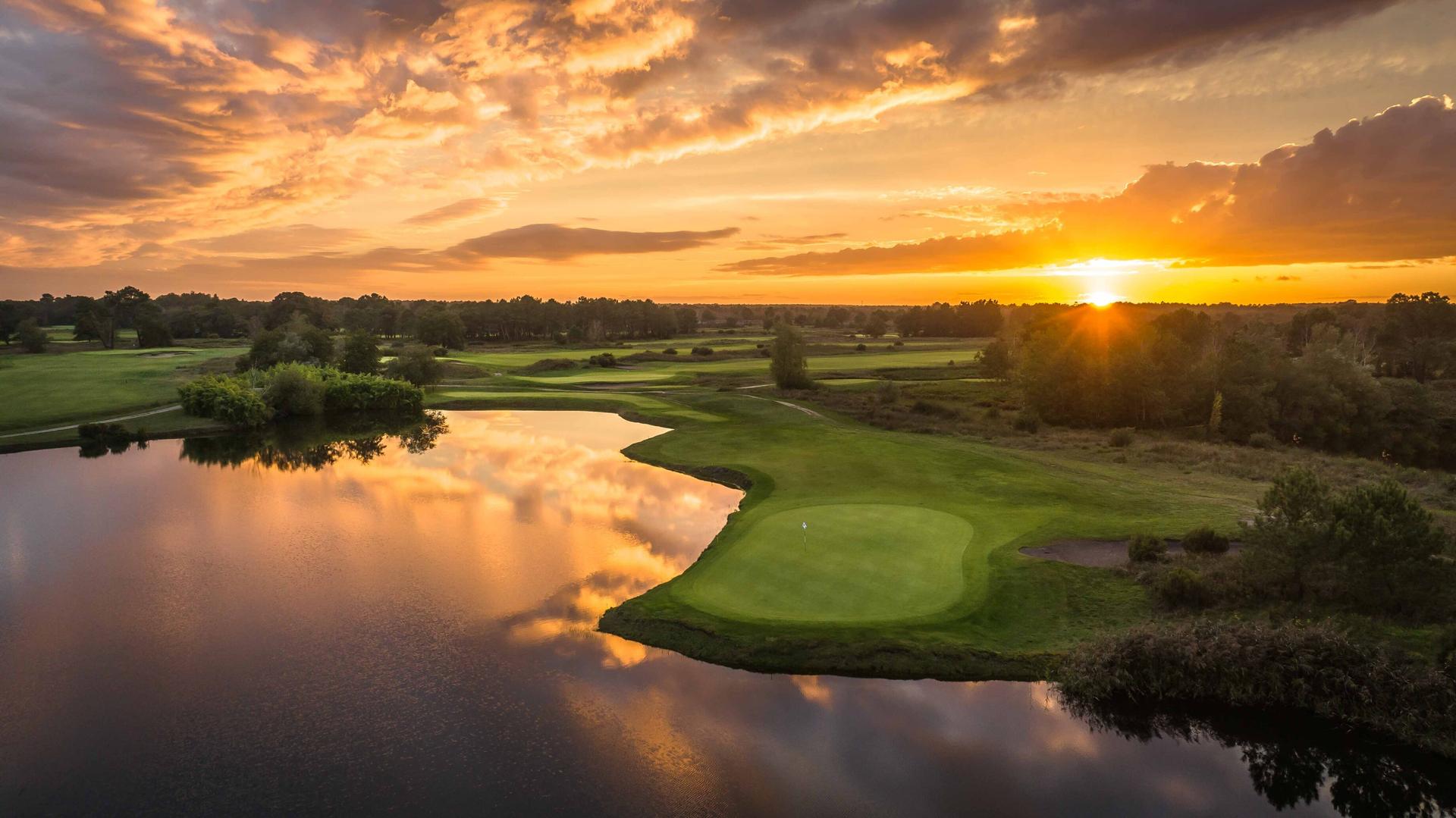Sun shining over the Cabot Bordeaux MGallery Collection golf course