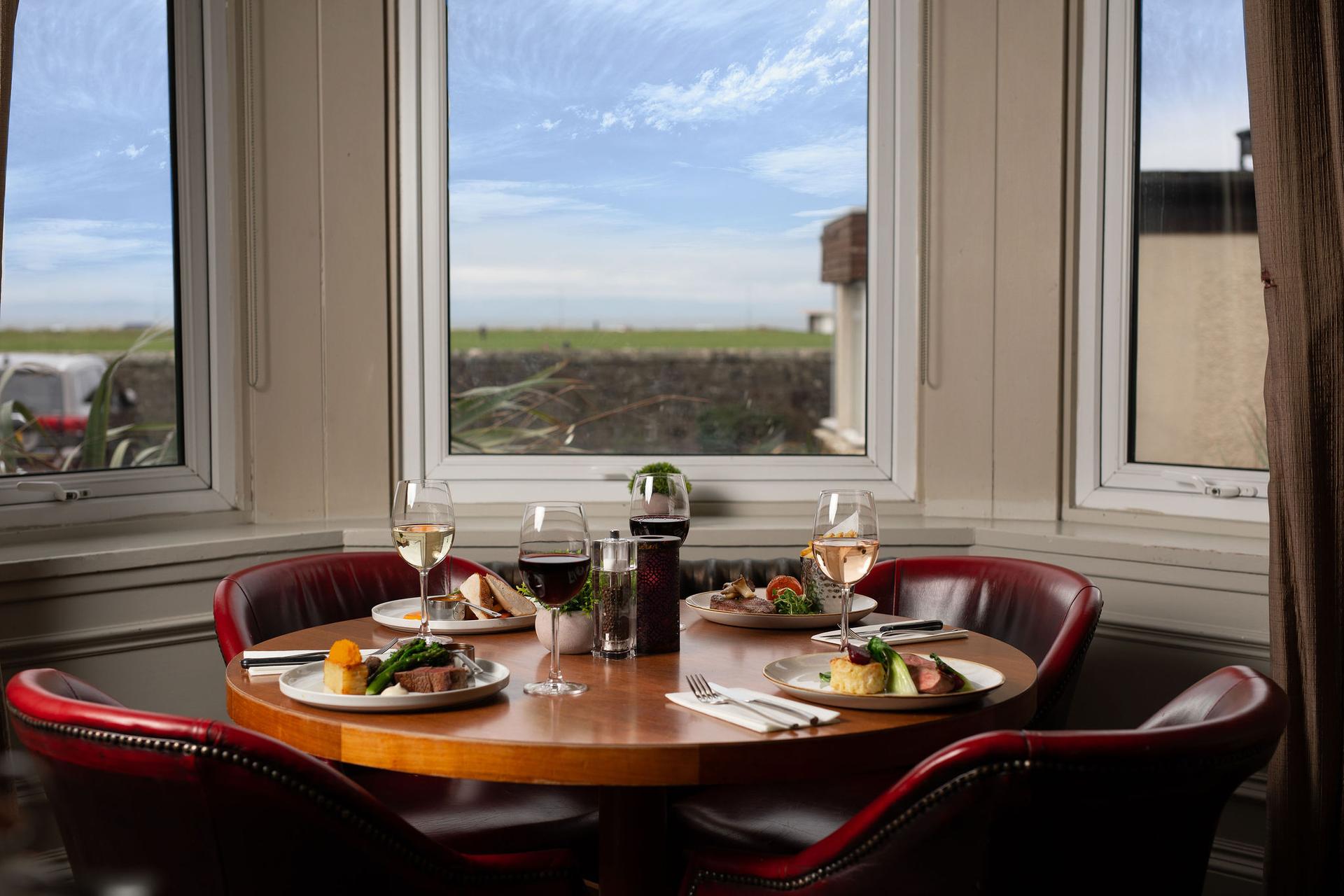 Indoor dining at Fairfield House Hotel