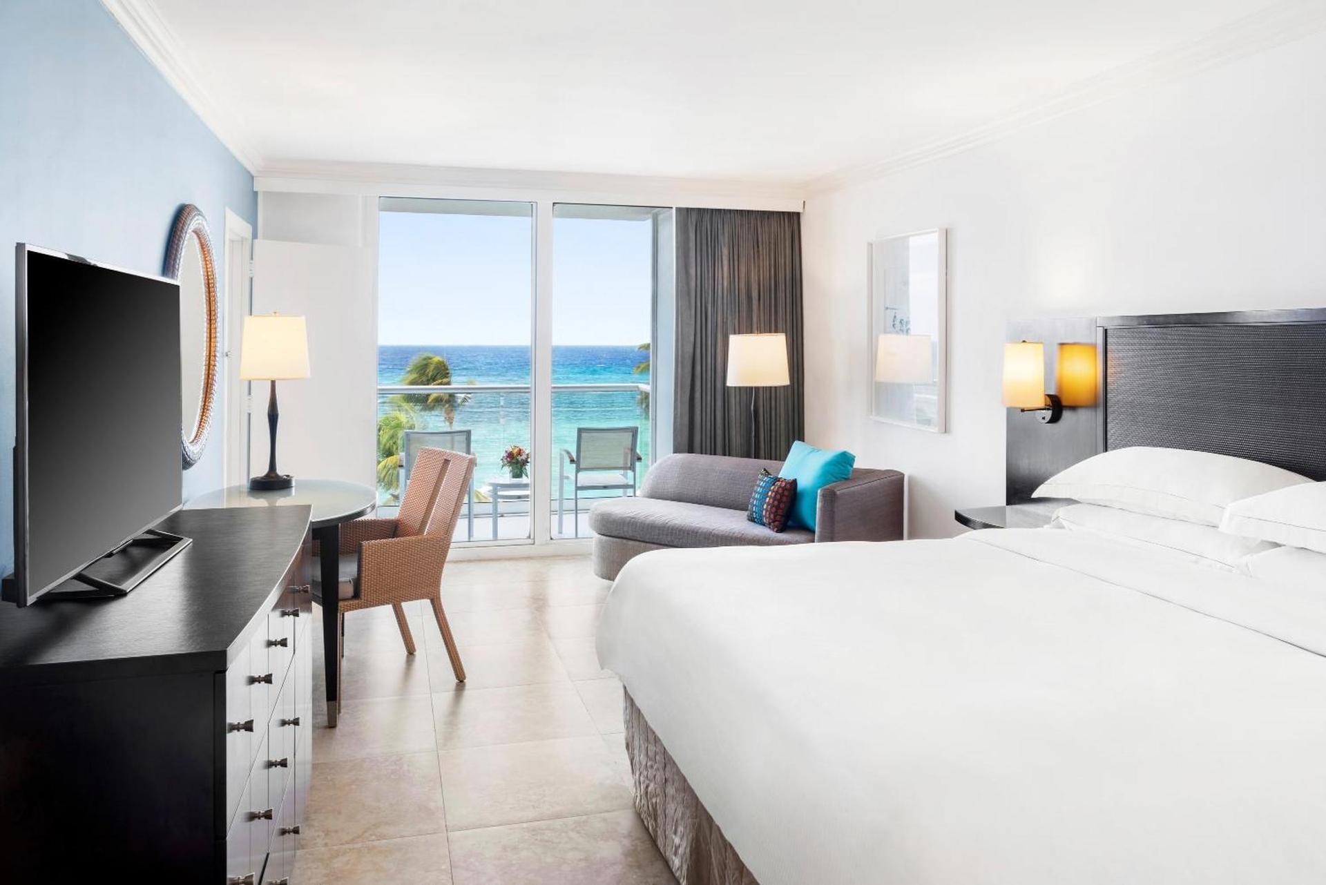 Double bed suite at Hilton Rose Hall Resort and Spa