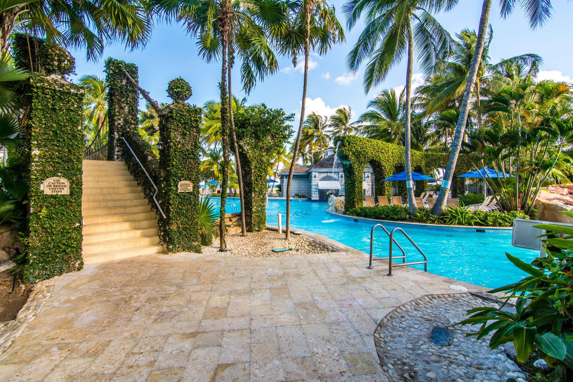 Outdoor swimming pool at Hilton Rose Hall Resort & Spa