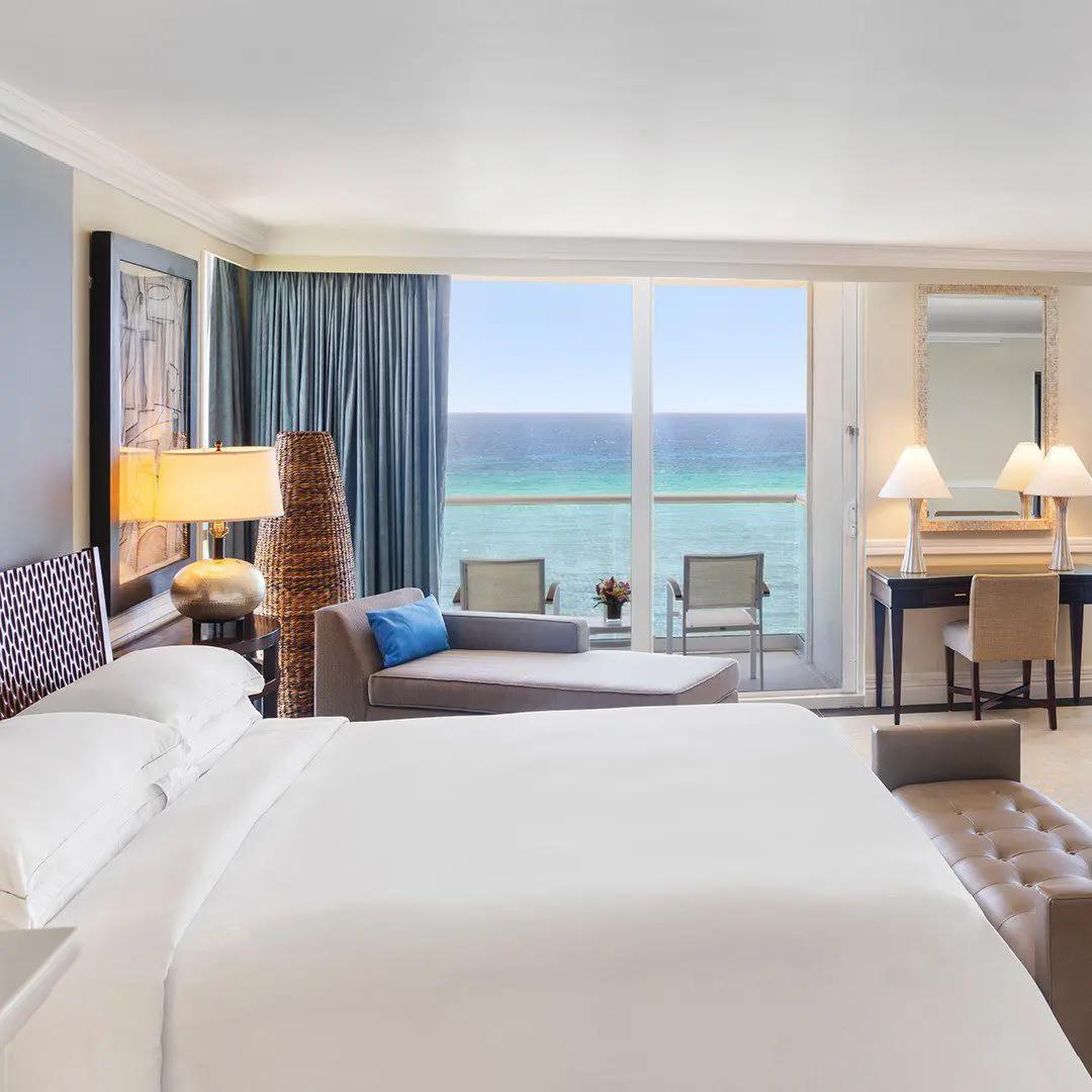 Double bed suite at Hilton Rose Hall Resort & Spa